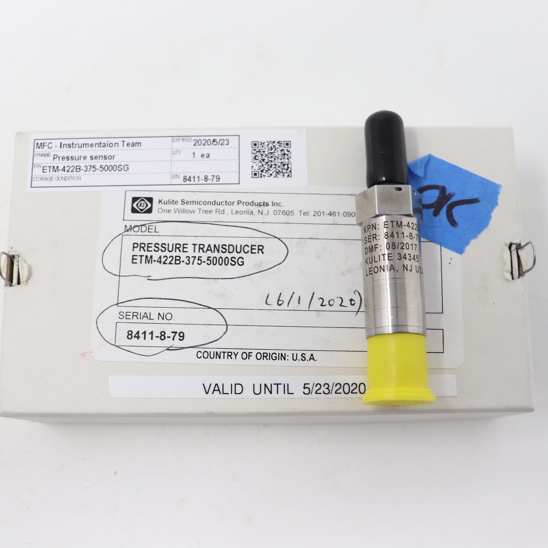 Kulite 4 Wire 5Vdc Pressure Transducers Multiple Models ETM-422B-375-5000SG