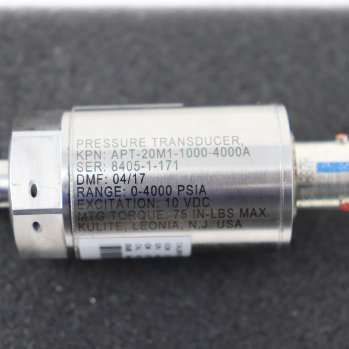 Kulite Aircraft Pressure Transducer/ Sensor APT-20M1-1000-4000A