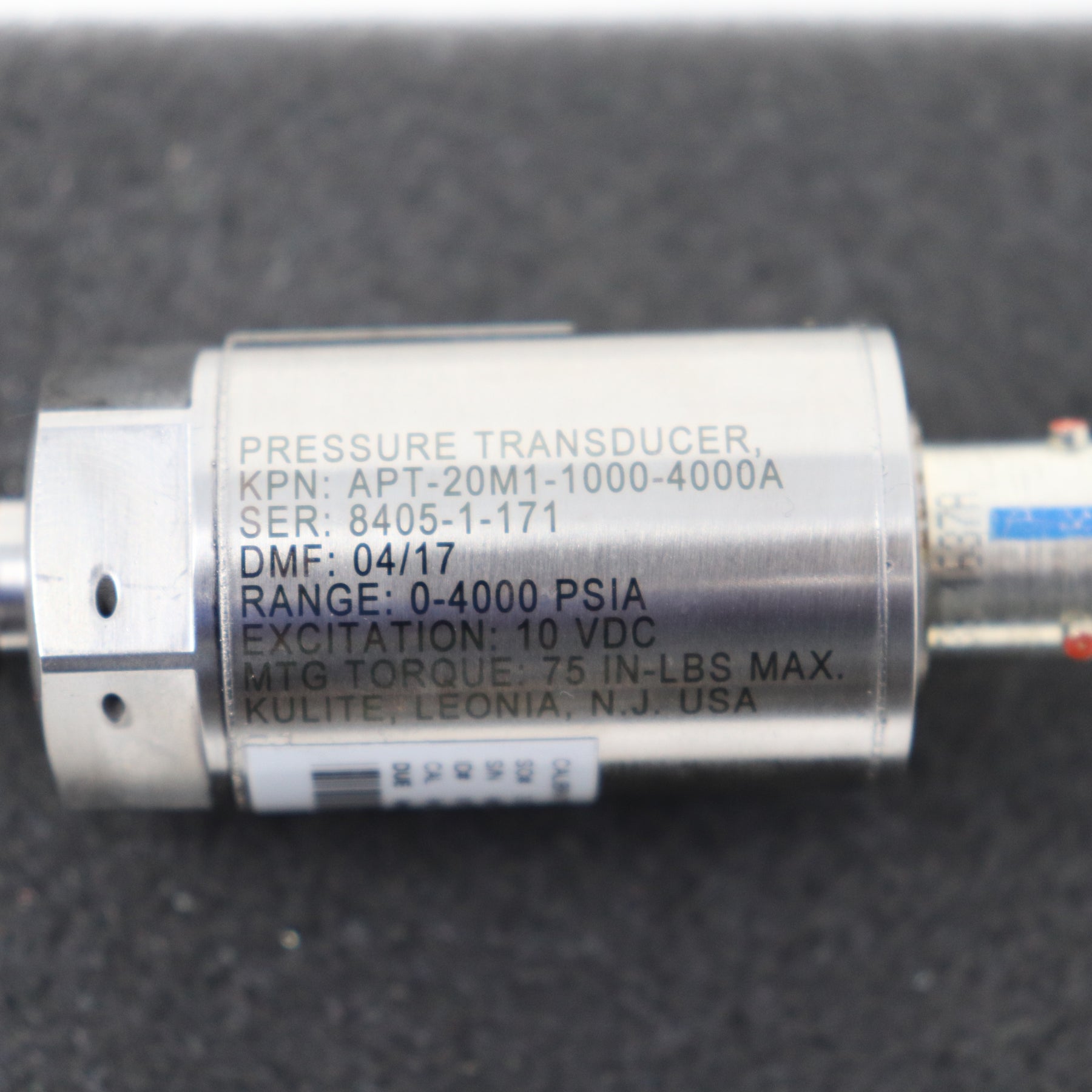 Kulite Aircraft Pressure Transducer/ Sensor APT-20M1-1000-4000A
