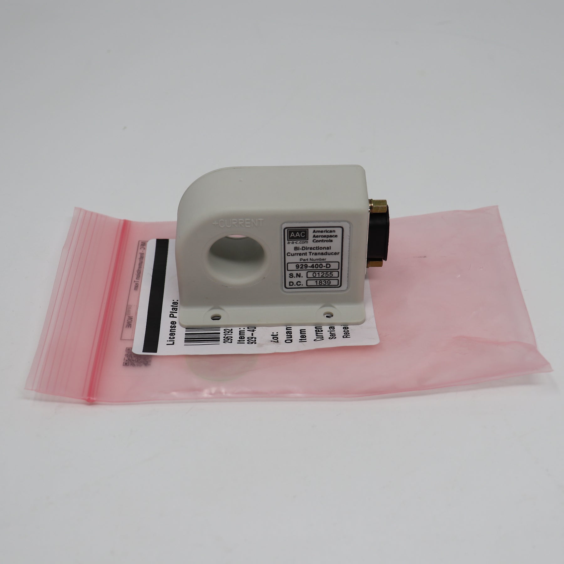 AAC 400A Bi-Directional DC Current Transducer w/ D-Sub Connector 929-400-D