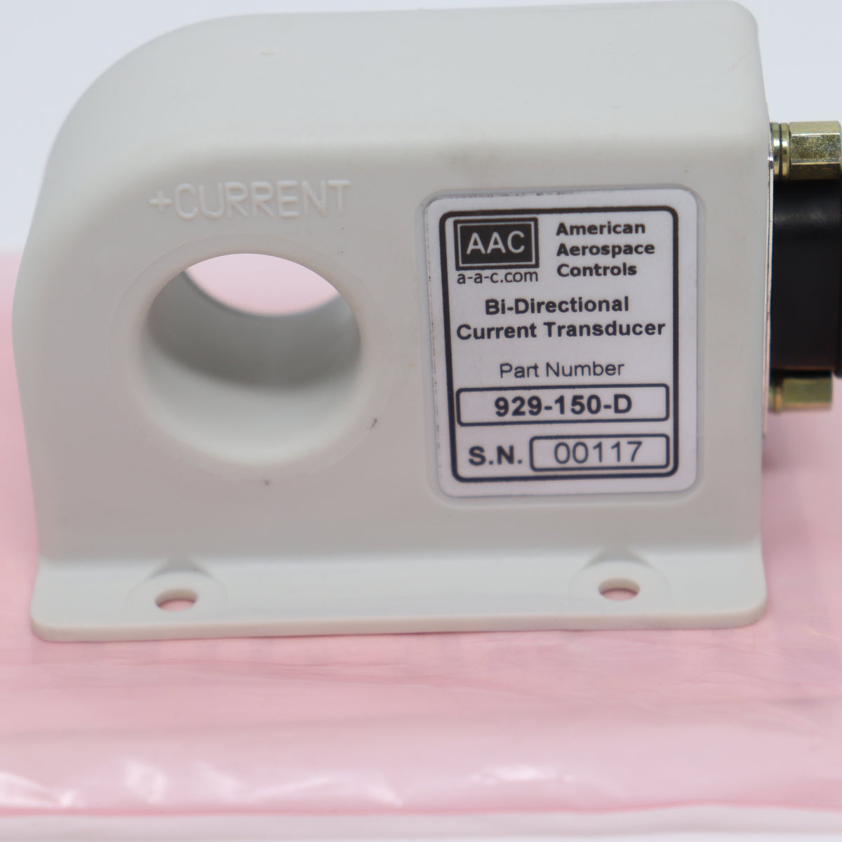 AAC 150A Bi-Directional DC Current Transducer w/ D-Sub Connector 929-150-D
