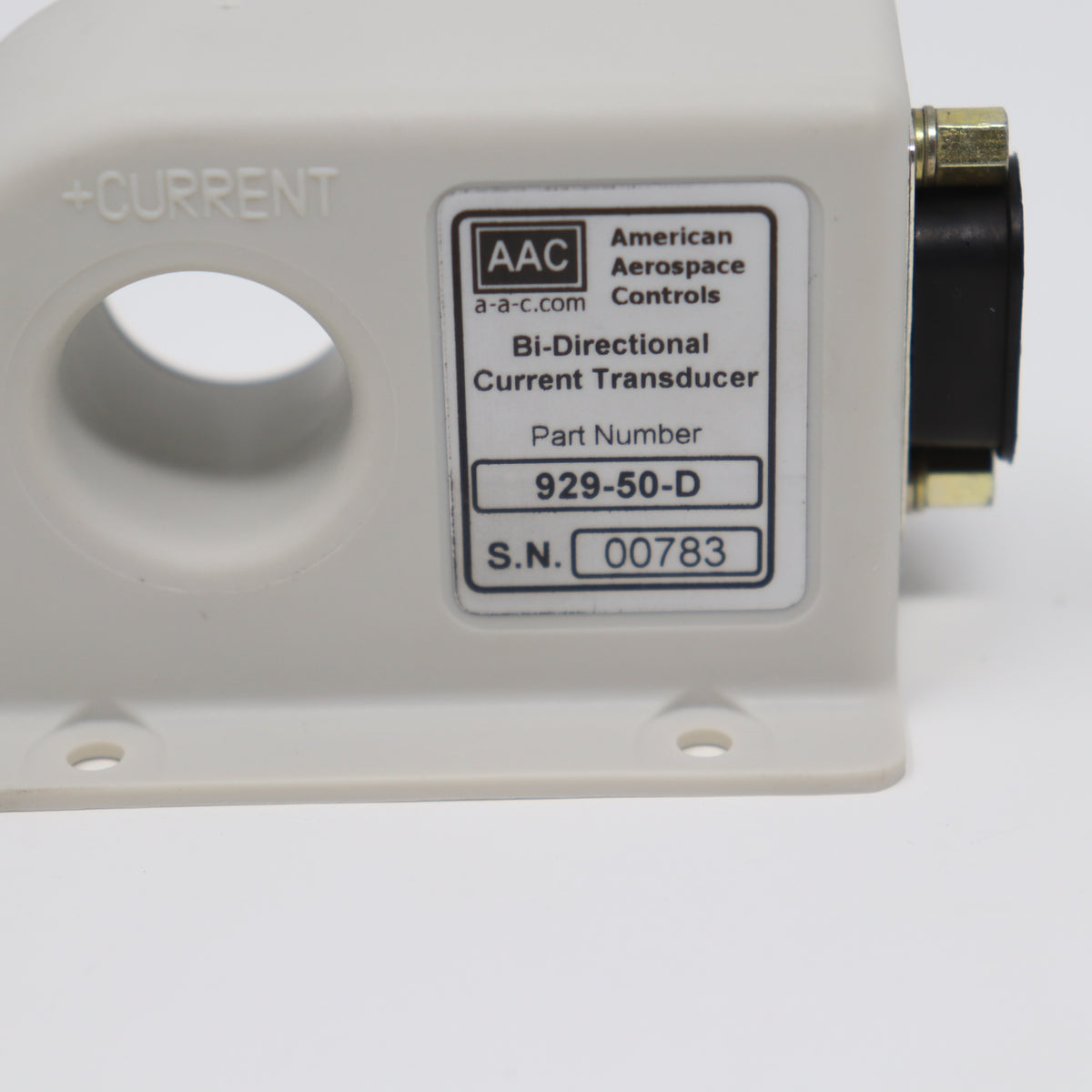 AAC 50A Bi-Directional DC Current Transducer w/ D-Sub Connector 929-150-D