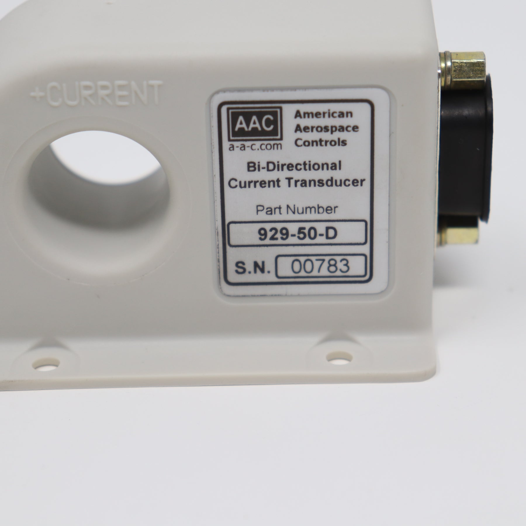 AAC 50A Bi-Directional DC Current Transducer w/ D-Sub Connector 929-150-D