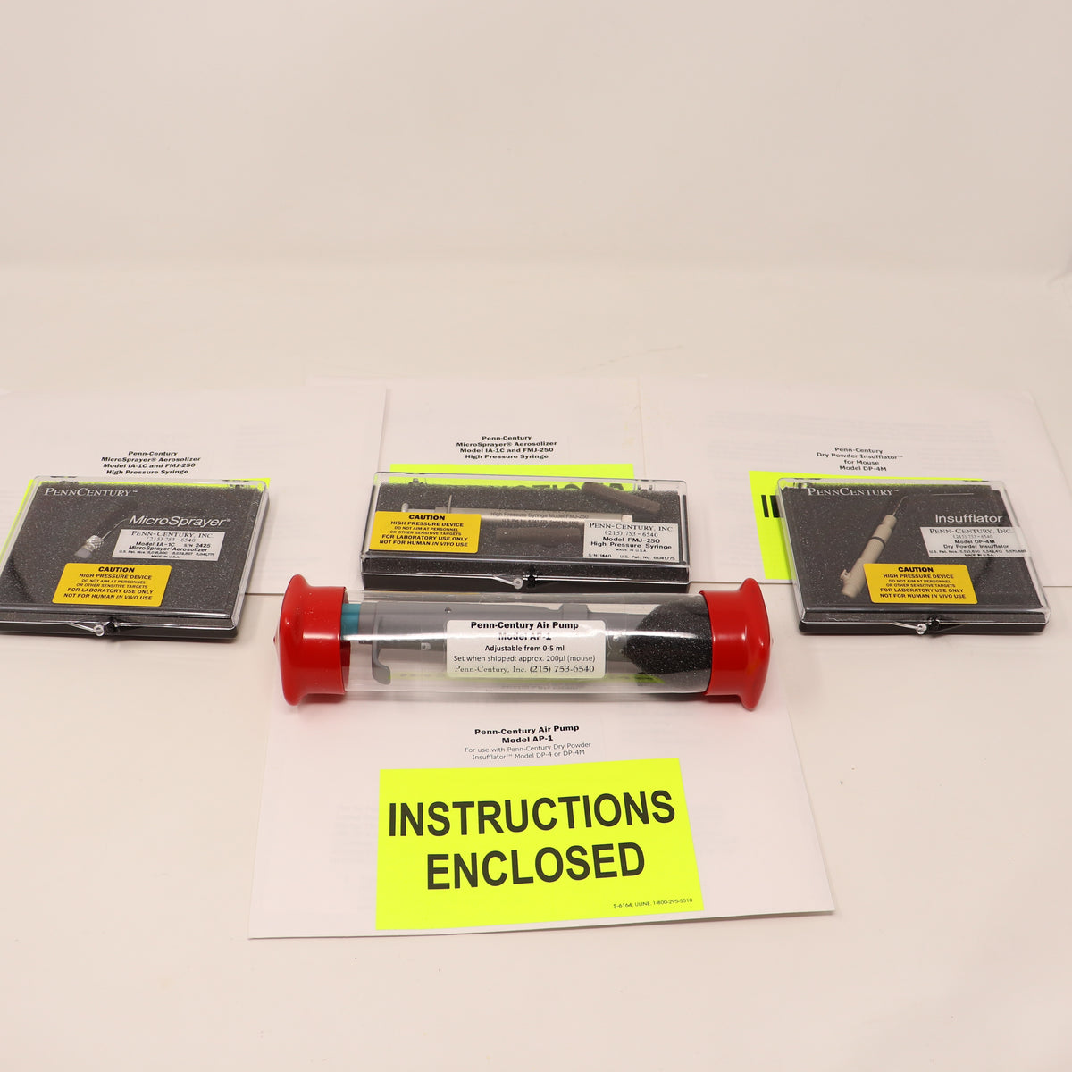 PennCentury MicroSprayer - HP Syringe- Insufflator- Air Pump