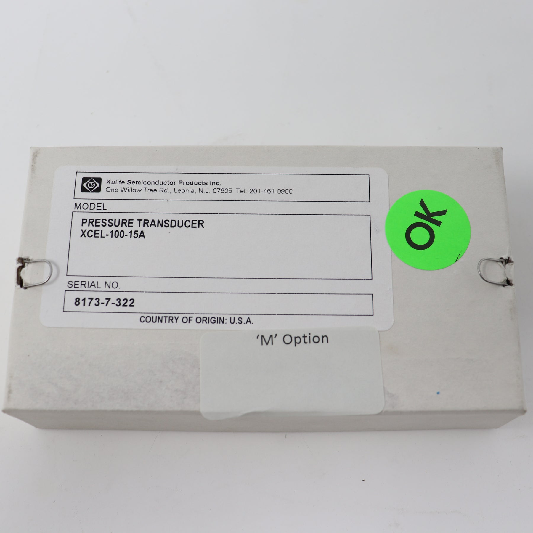 Kulite High Temperature Miniature Pressure/ Sensor Transducer XCEL-100-15A
