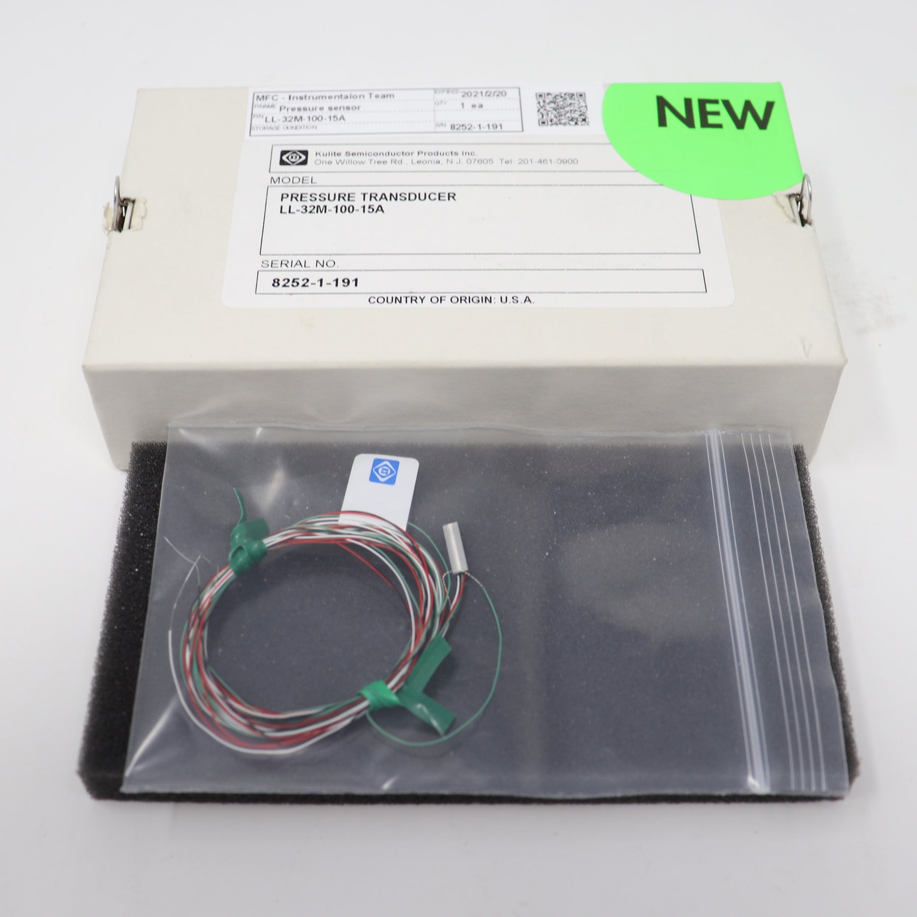 Kulite Miniature Thin Line Pressure Transducer LL-32M-100-15A