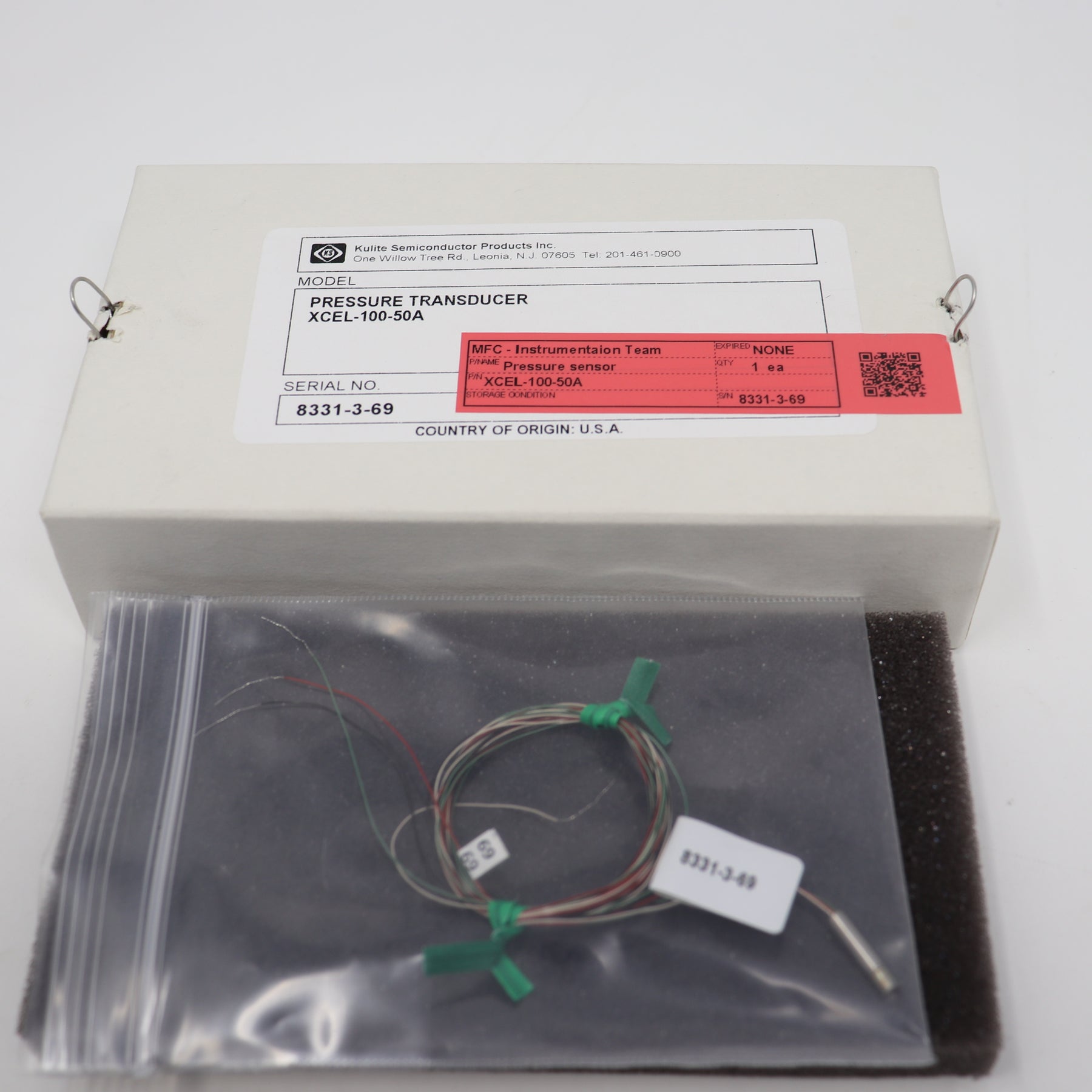 Kulite High Temperature Miniature Pressure/ Sensor Transducer XCEL-100-50A
