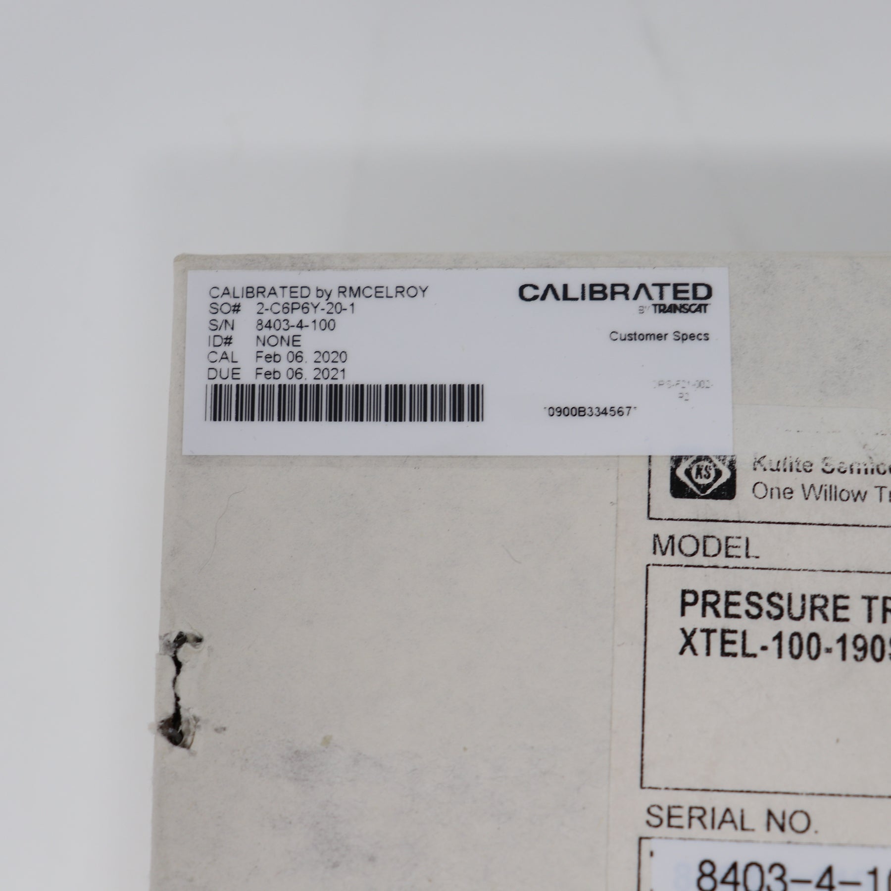 Kulite Miniature Ruggedized High Temp Pressure Transducer XTEL-100-190S-100A