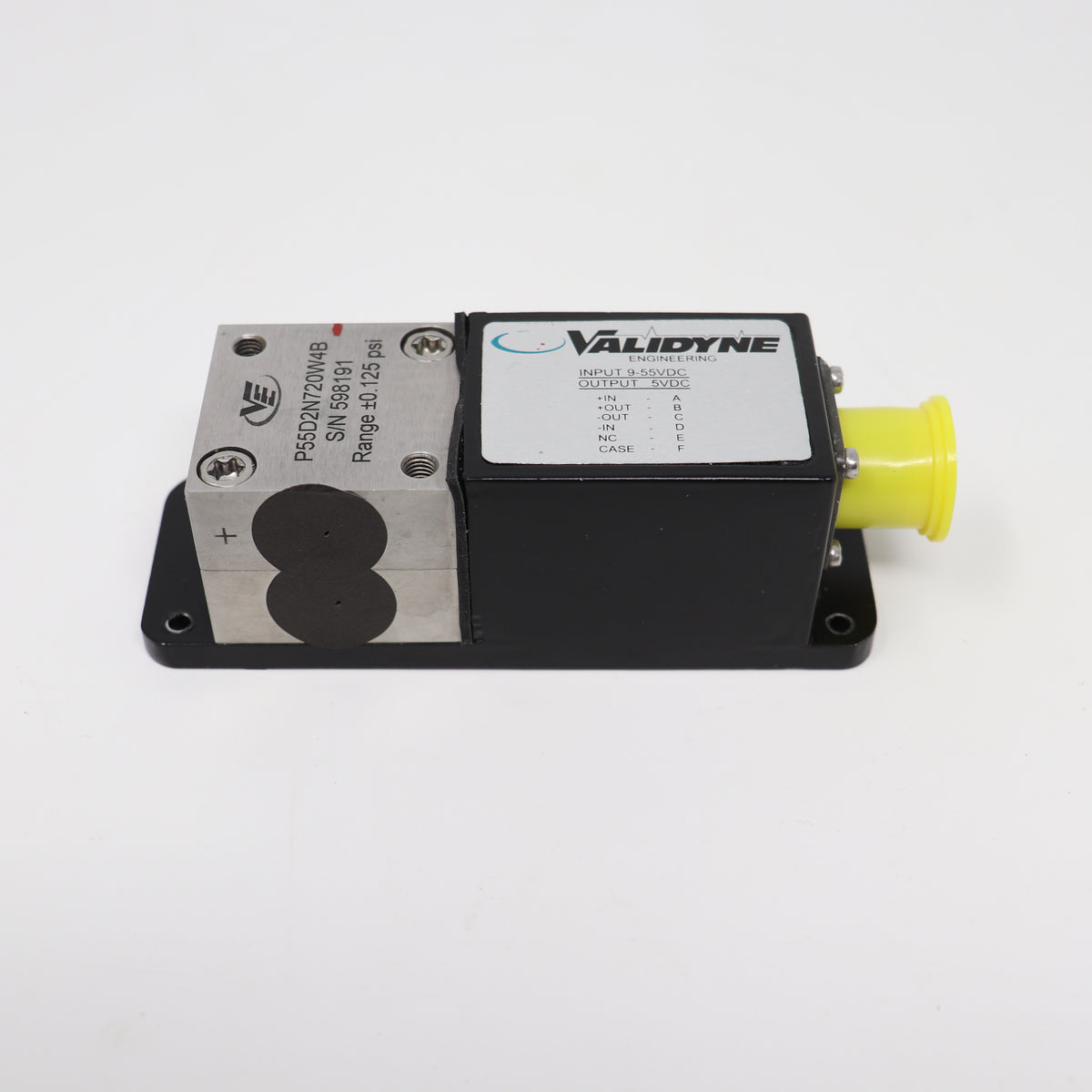 Validyne Pressure Transducer/ Sensor & Transmitter P55D2N720W4B