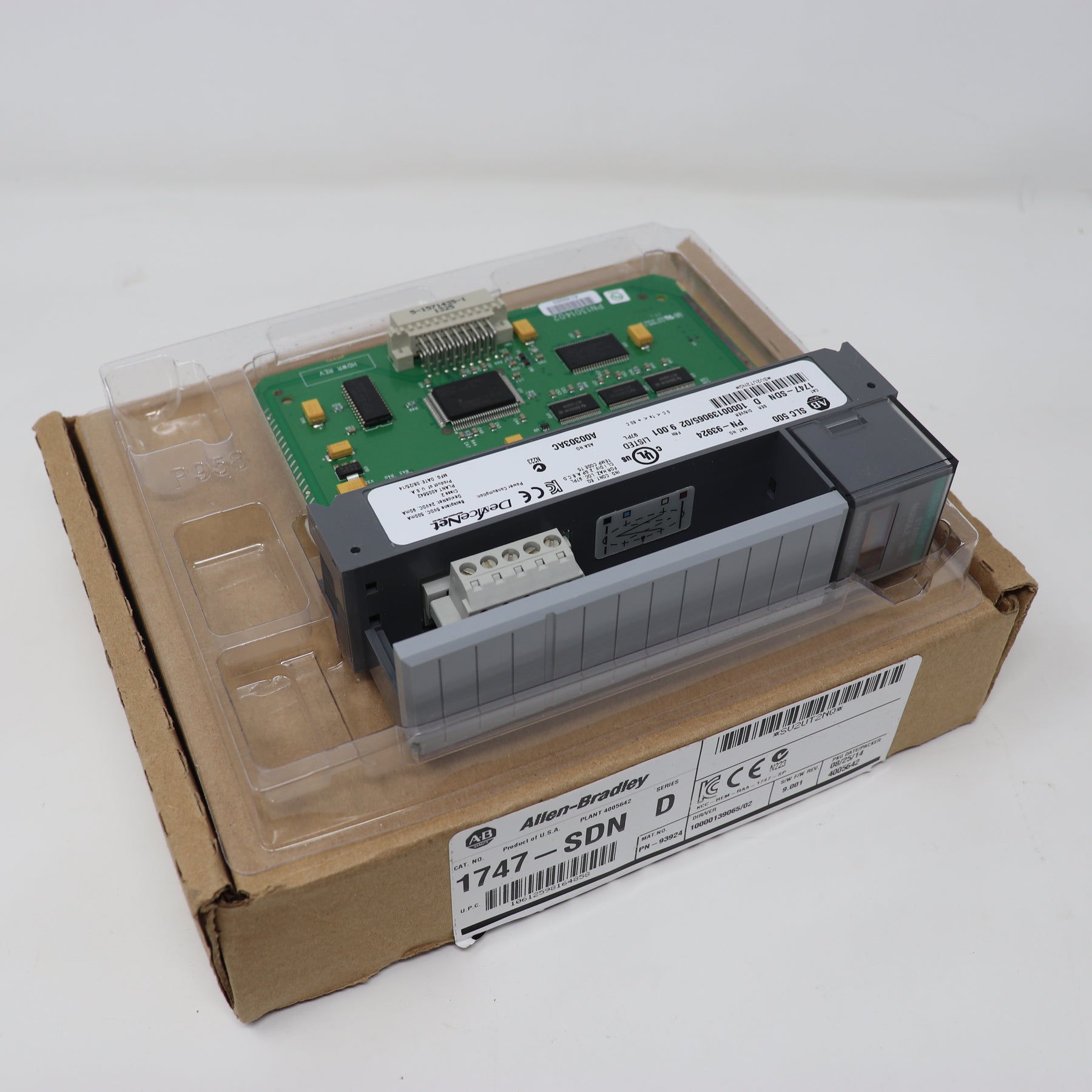 Allen Bradley AB 1747-SDN SER D SLC 500 DeviceNet Scanner Module F/W 9.001