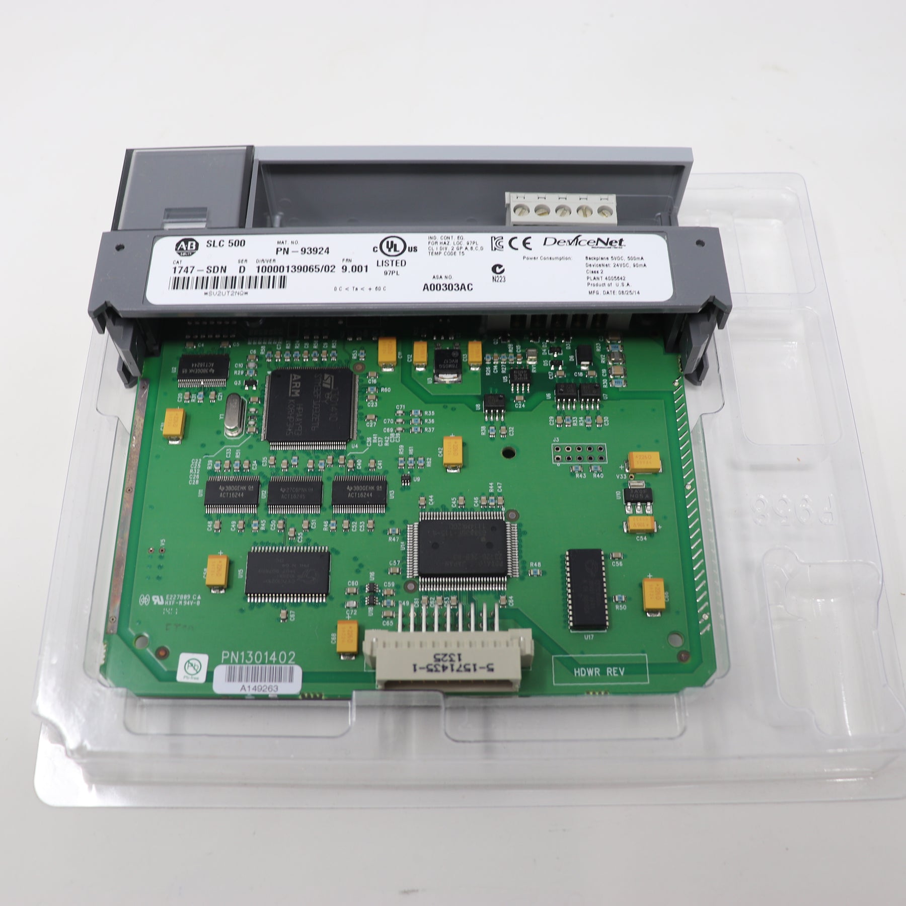 Allen Bradley AB 1747-SDN SER D SLC 500 DeviceNet Scanner Module F/W 9.001