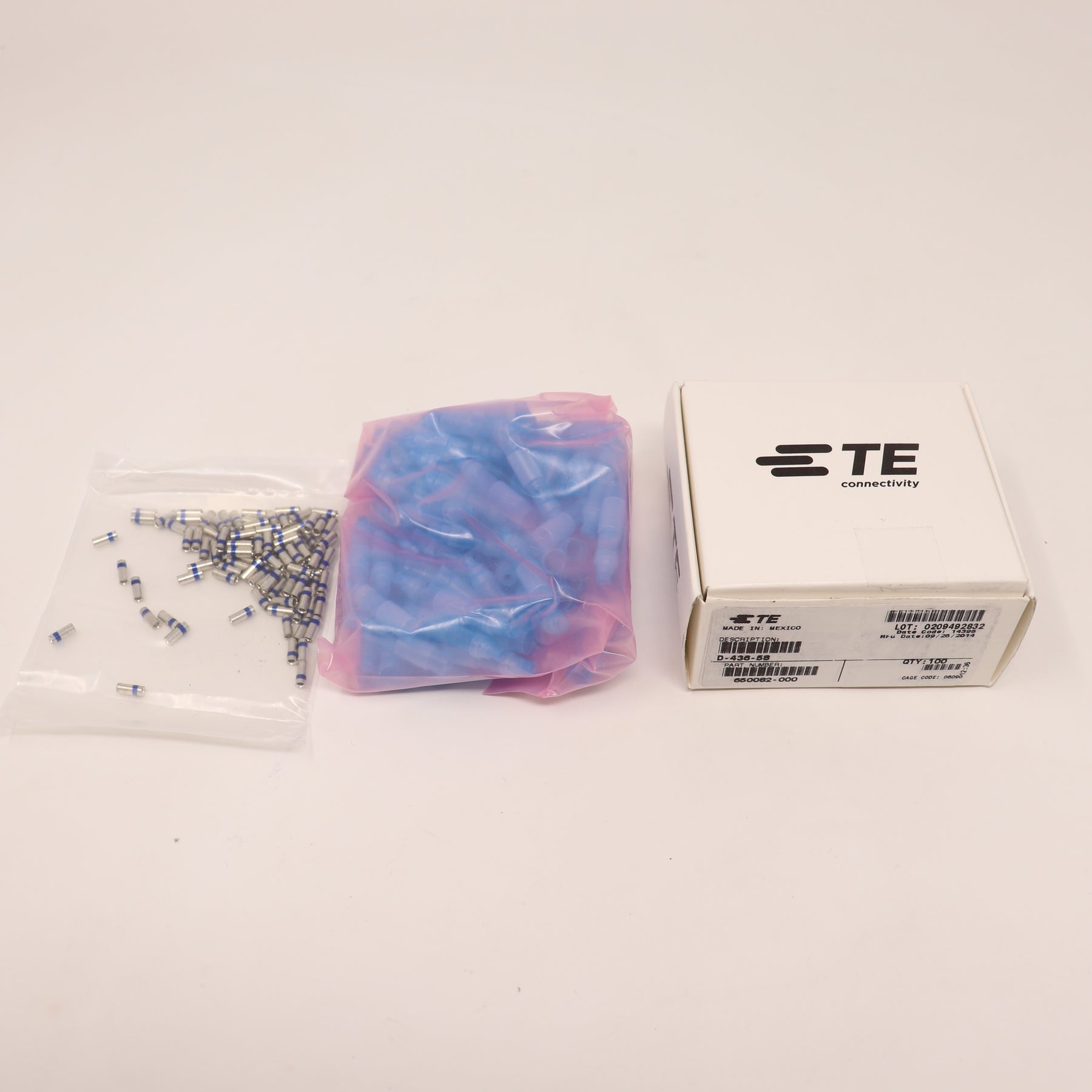 (100) Pack TE Connectivity 20awg-16awg SPLICE D-436-58