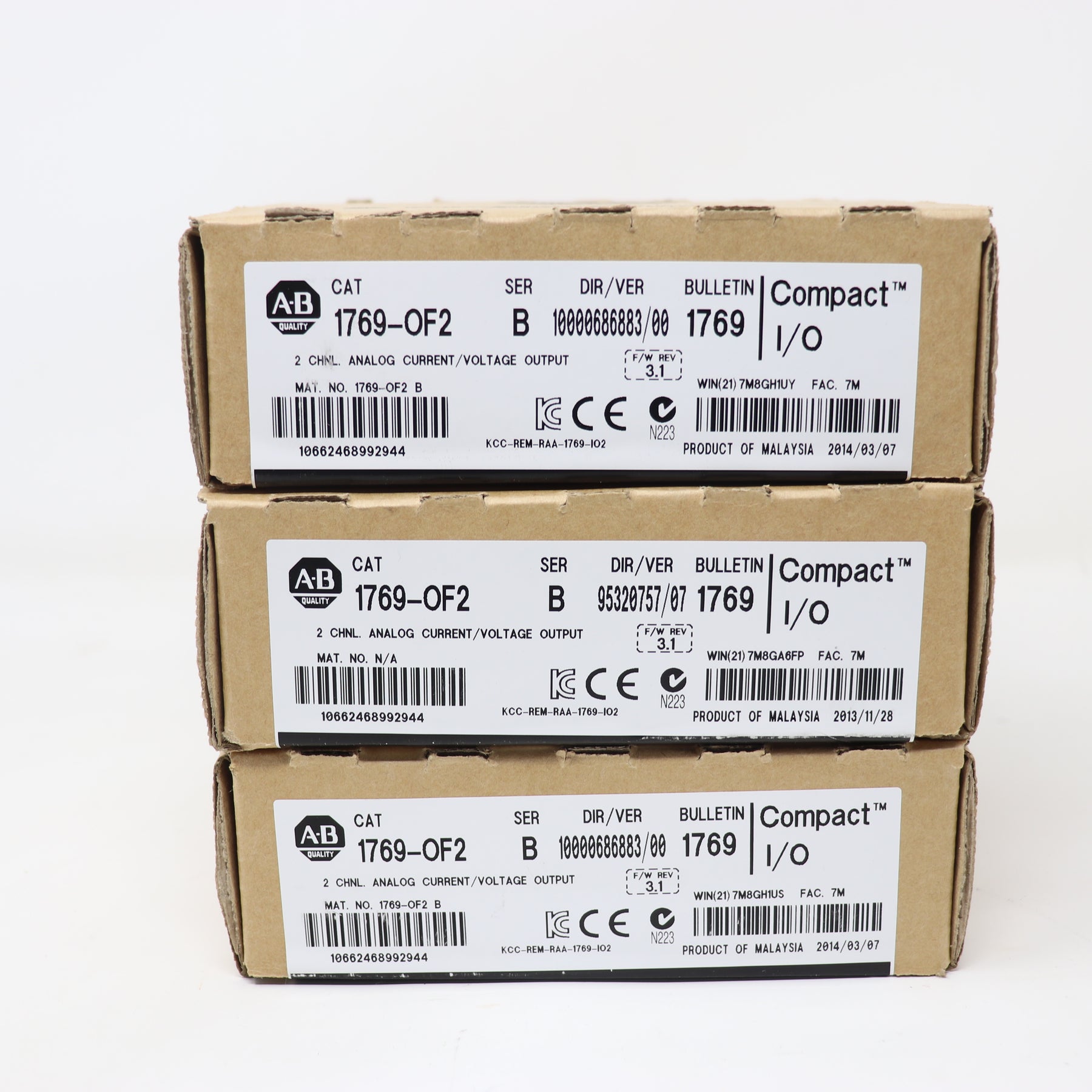 Allen Bradley Compact I/O 1769-OF2 Ser B FW3.1