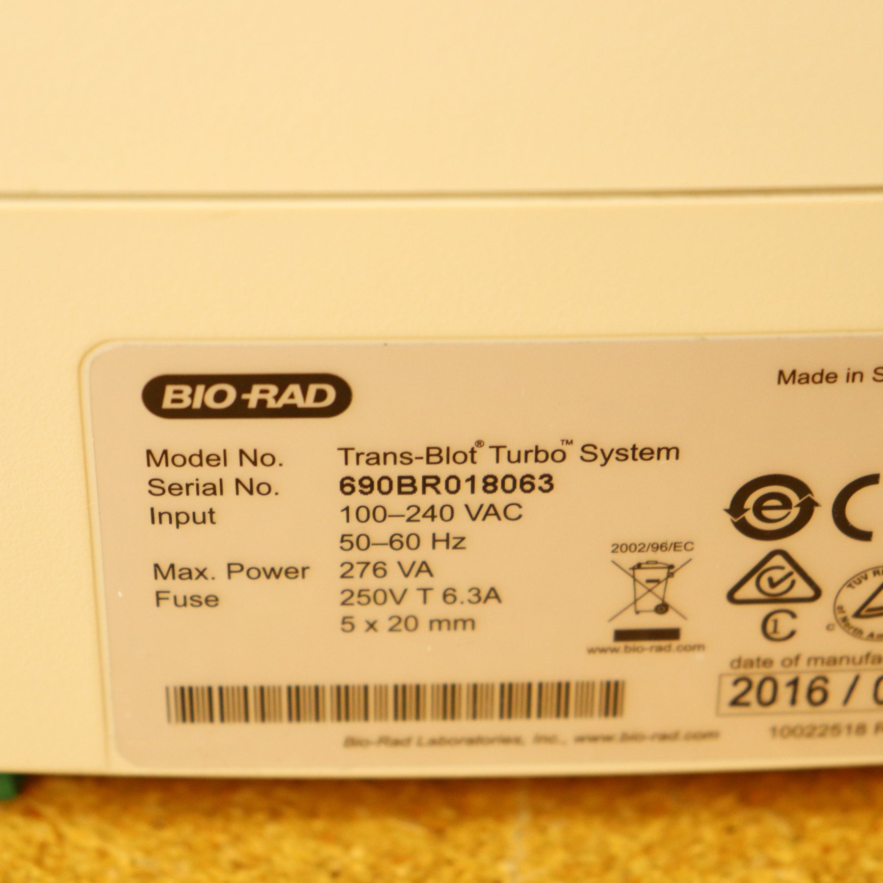 Bio-Rad Trans-Blot Turbo 690BR