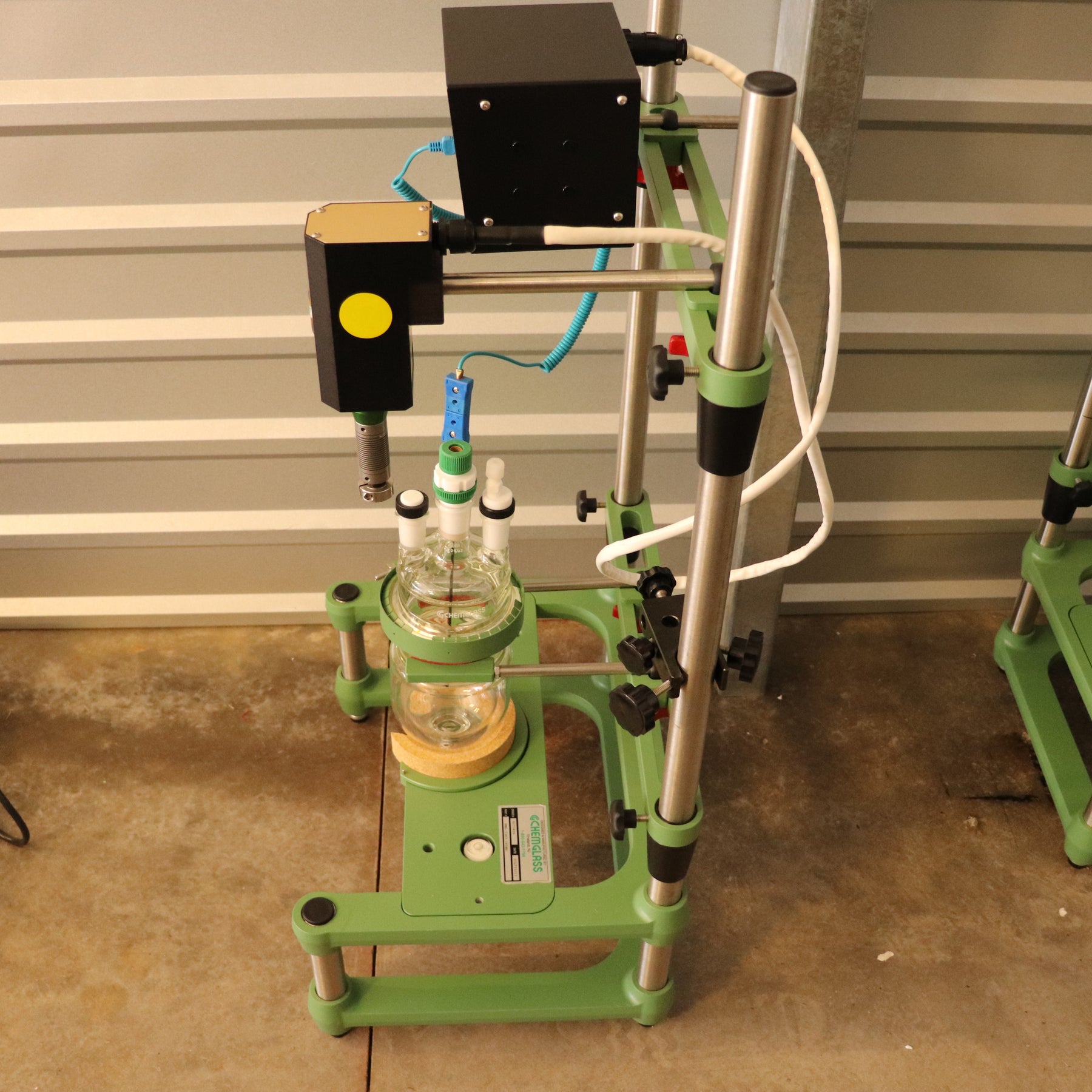 Chemglass 500mL Jacketed Process Reactor Fermenter Vessel