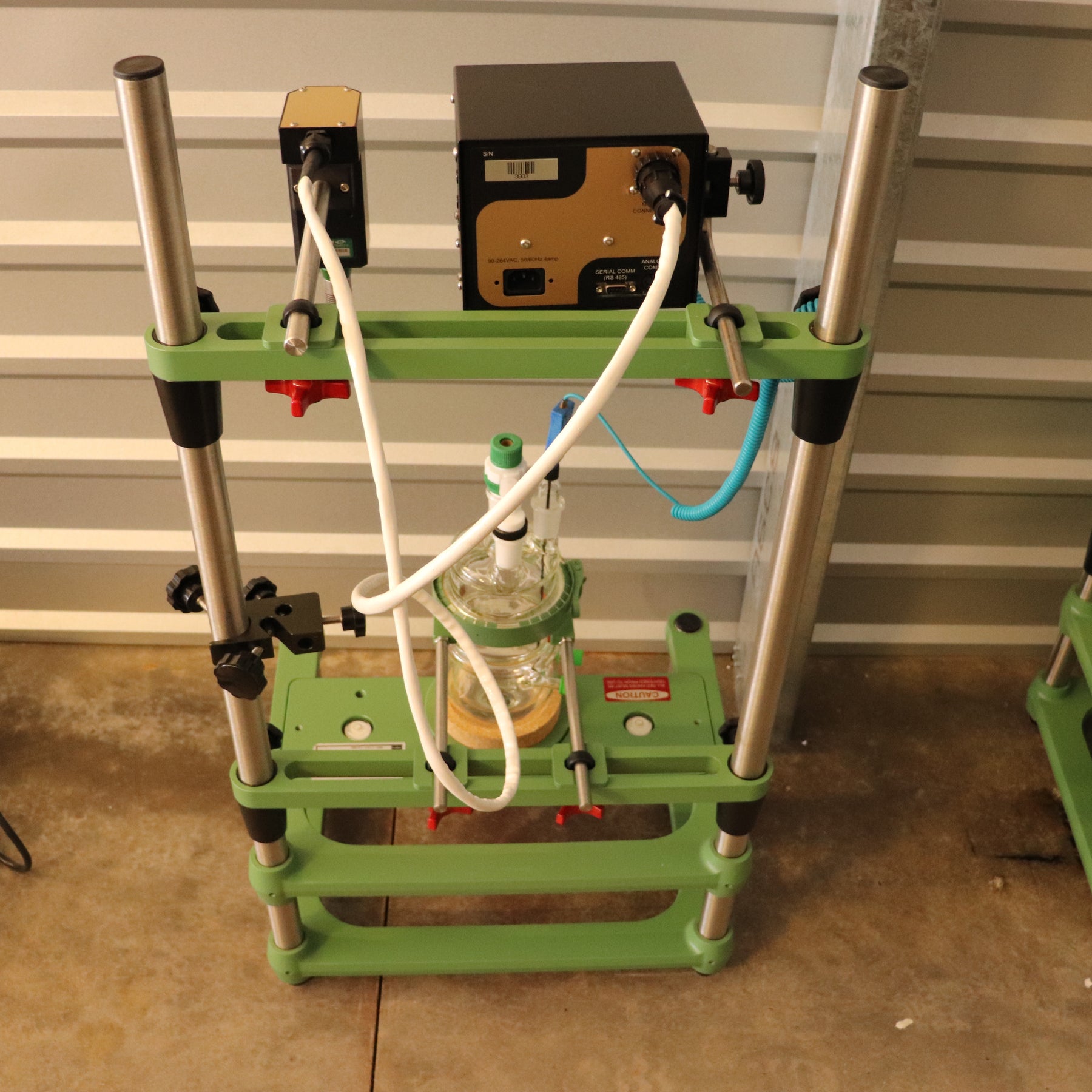 Chemglass 500mL Jacketed Process Reactor Fermenter Vessel