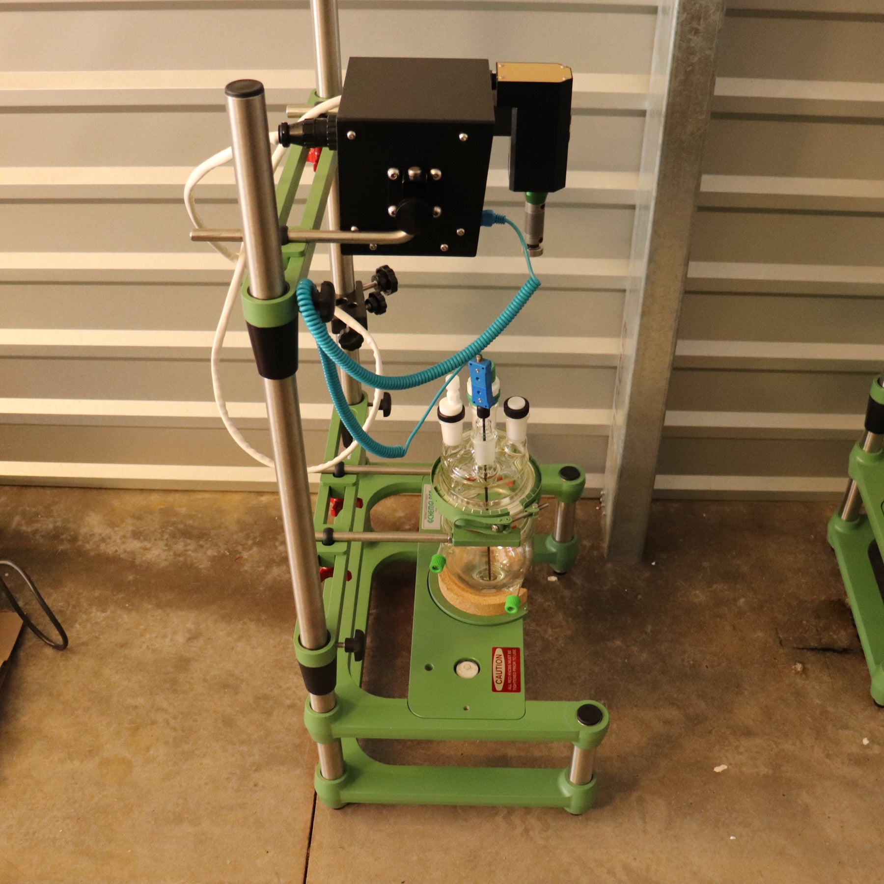 Chemglass 500mL Jacketed Process Reactor Fermenter Vessel