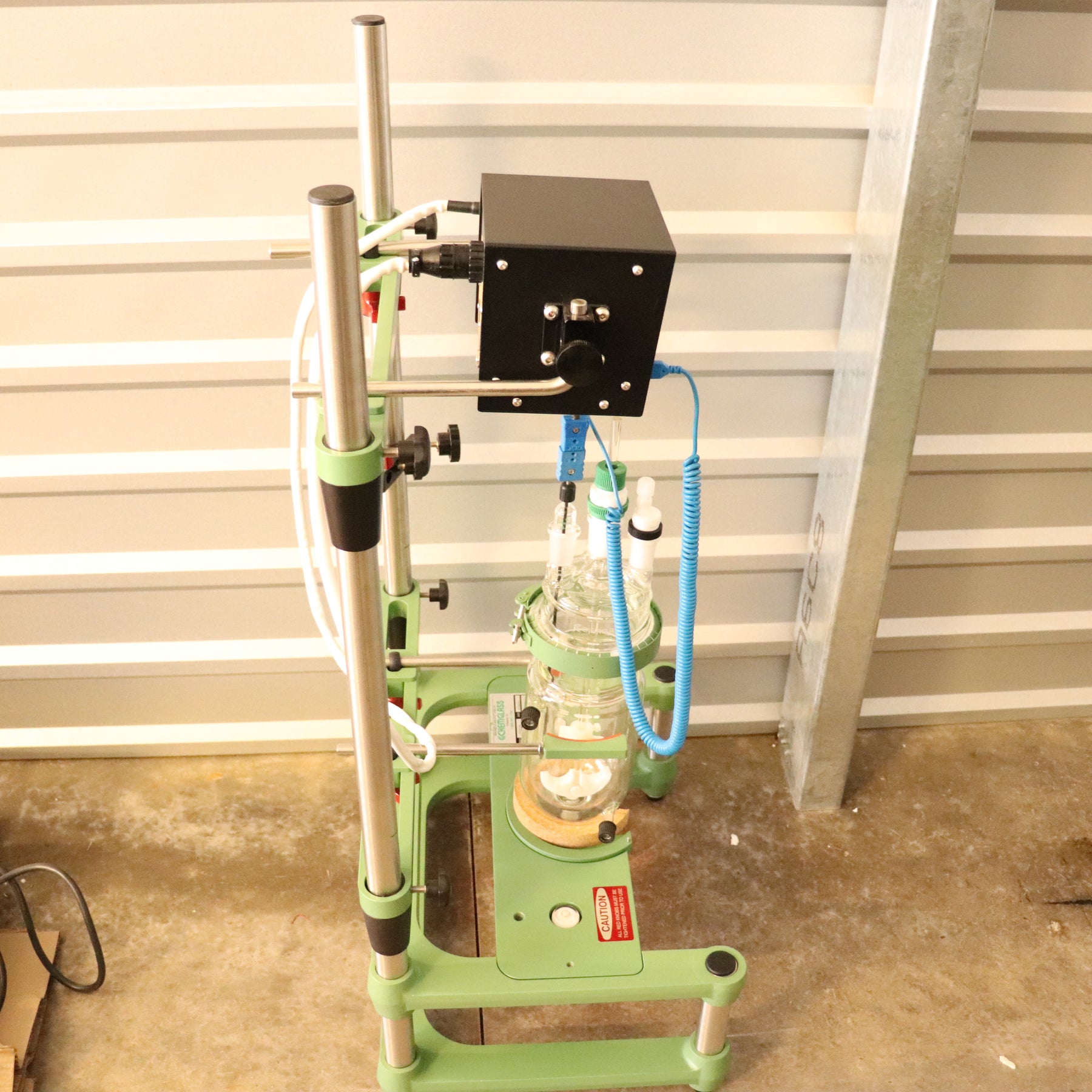 Chemglass 1000mL Jacketed Process Reactor Fermenter Vessel
