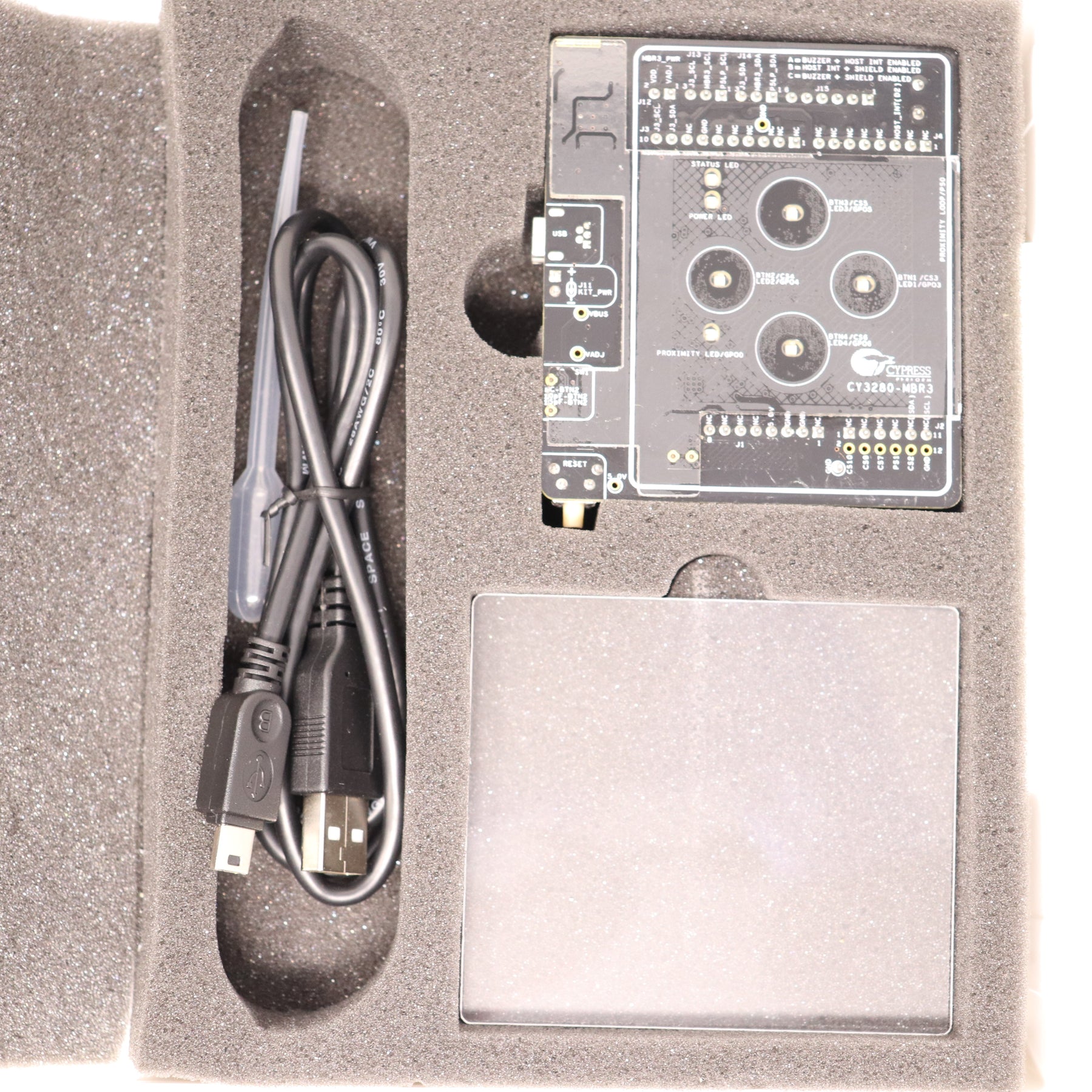 (3) Cypress Capsense CY3280-MBR3 Mechanical Button Replacement (MBR) Evaluation Kit