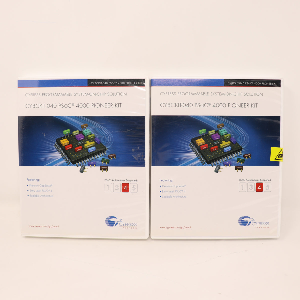 (2) Cypress CY8CKIT-040 Programmable System-On-Chip Solution PSoC 4000 Pioneer Kit
