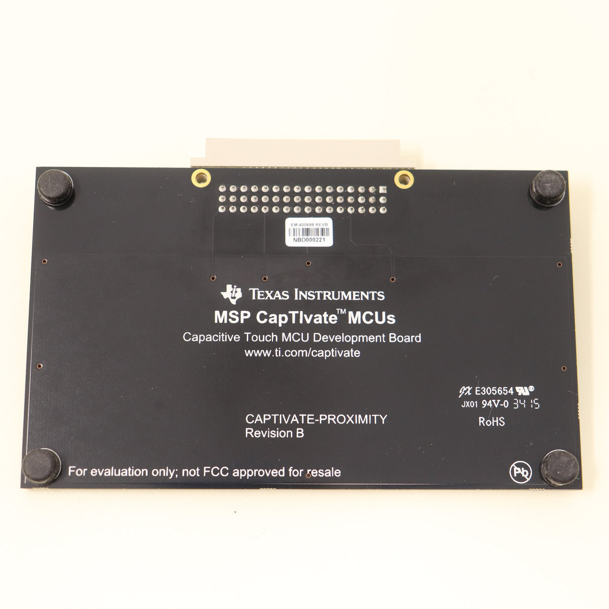Texas Instruments TI MSP CapTIvate MCUs CAPTIVATE-PROXIMITY Rev B Capacitive Touch Development Board