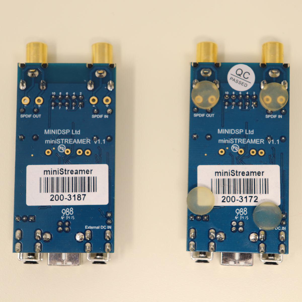 (2) MINIDSP miniSTREAMER v1.1 USB to SPDIF-I2S Interface Board