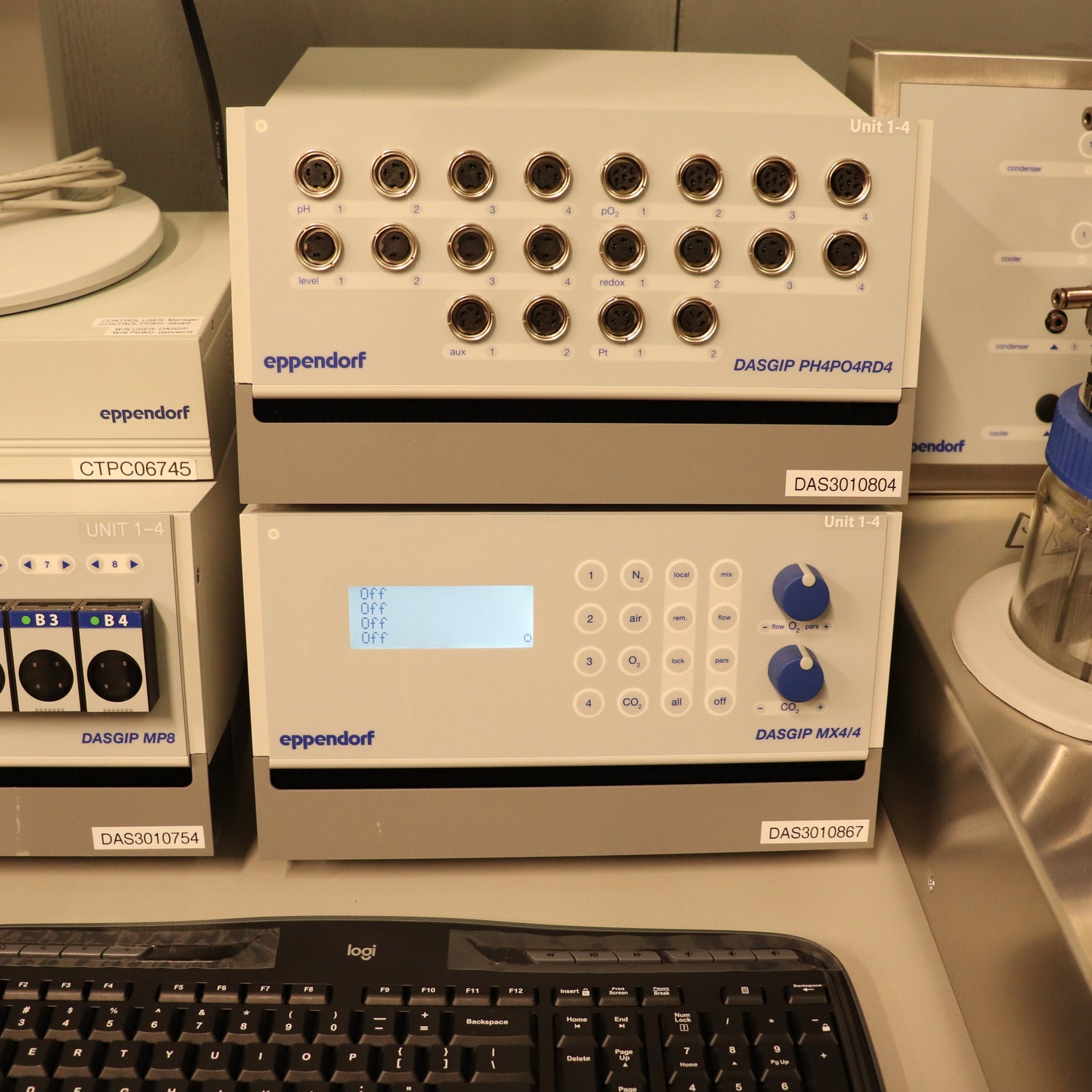Dasgip Reactor Eppendorf DASGIP 4-Fold Parallel Bioreactor System with Process Comput