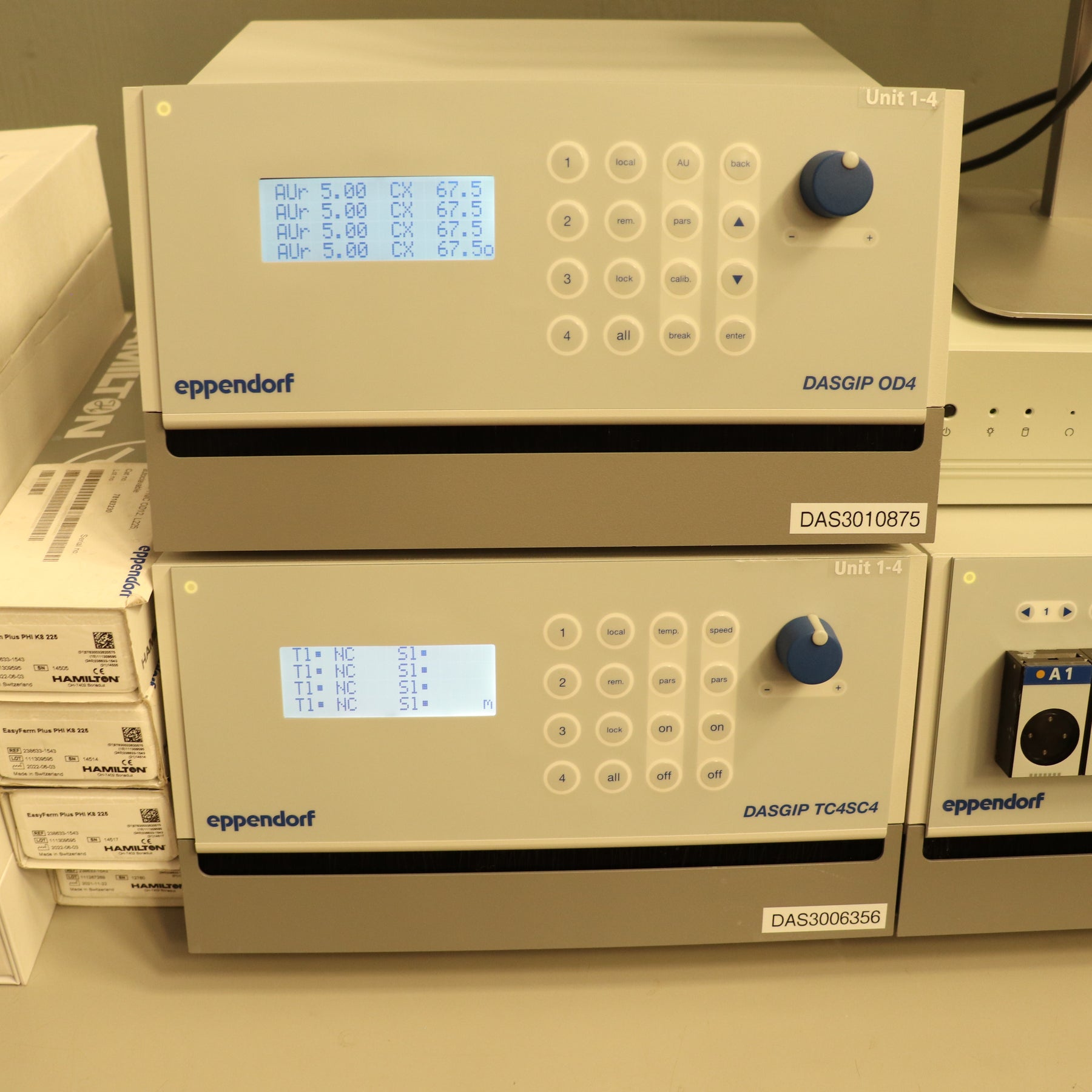 Eppendorf DASGIP 4-Fold Parallel PH4PO4ORD4L Bioreactor System with PC
