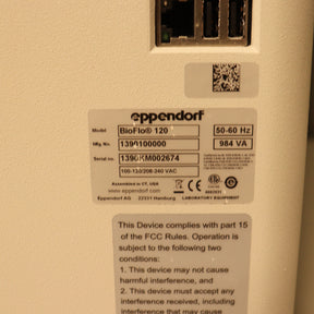Eppendorf BioFlo 120 Bioreactor Fermenter System w/ 10L Vessel