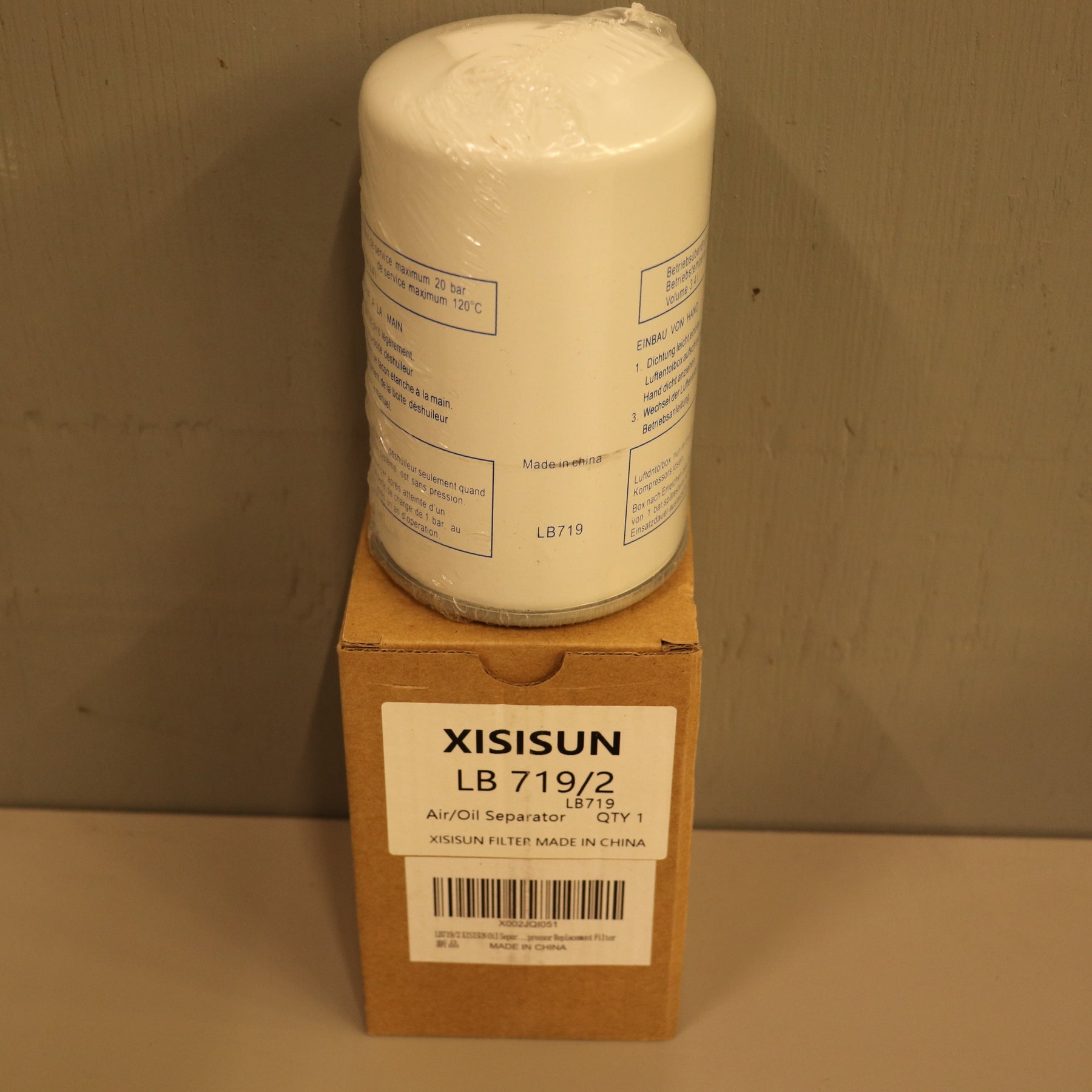 XISISUN LB719/2  Oil Separator Compatible & Suitable Air Compressor Replacement Filter