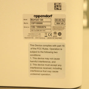 Eppendorf BioFlo 120 Bioreactor Fermenter System w/ 5L Vessel