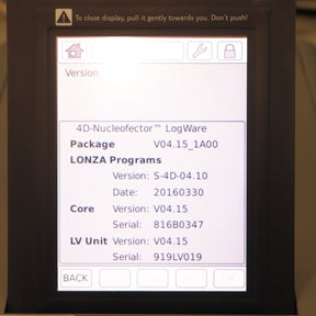 Lonza 4D-Nucleofector Core & LV Units w/ 21 CFR 11 Compliant Software