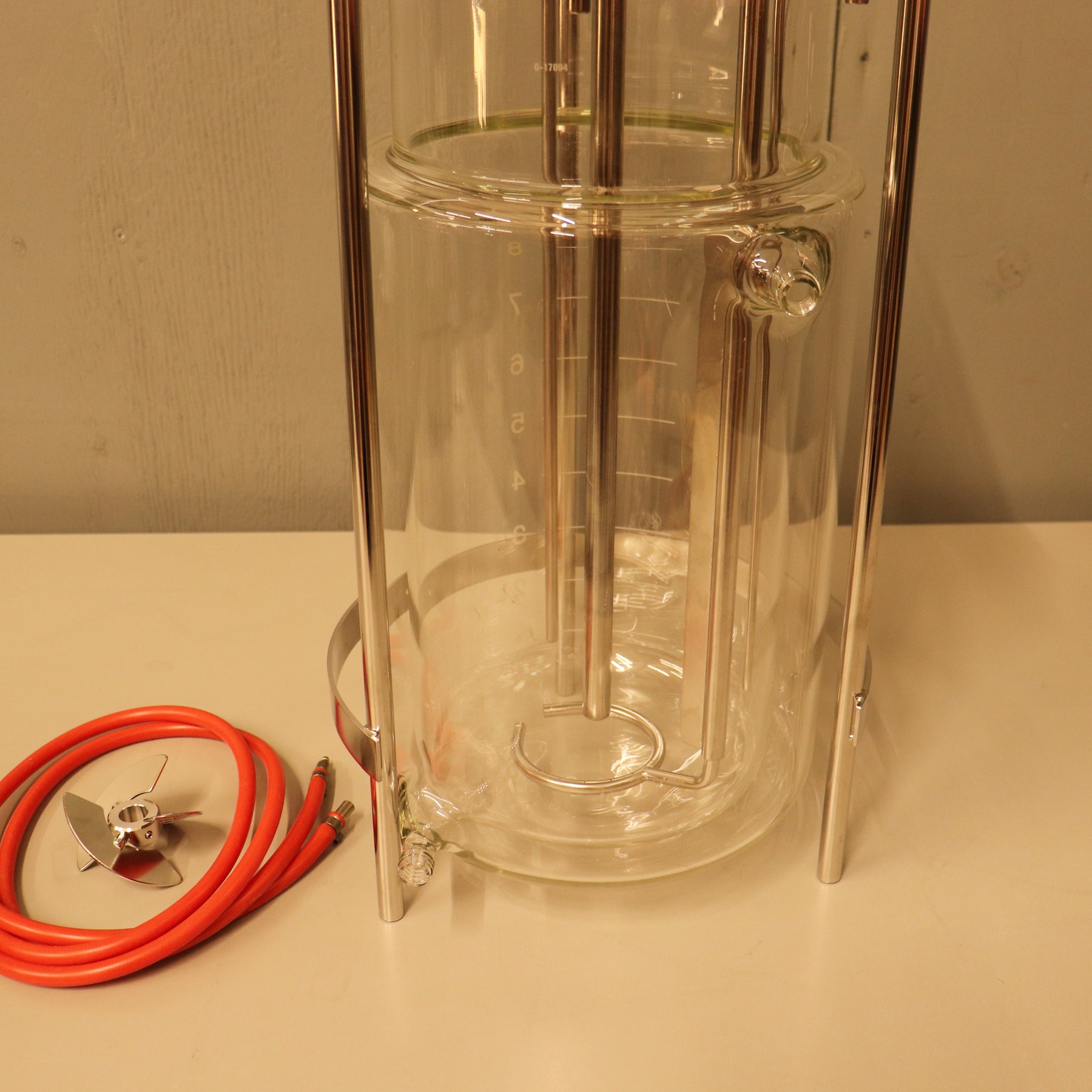 Sartorius Stedim 10L Jacketed Double Wall Glass Bioreactor Fermenter Vessel