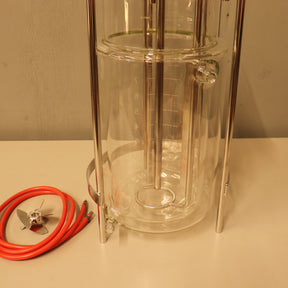Sartorius Stedim 10L Jacketed Double Wall Glass Bioreactor Fermenter Vessel