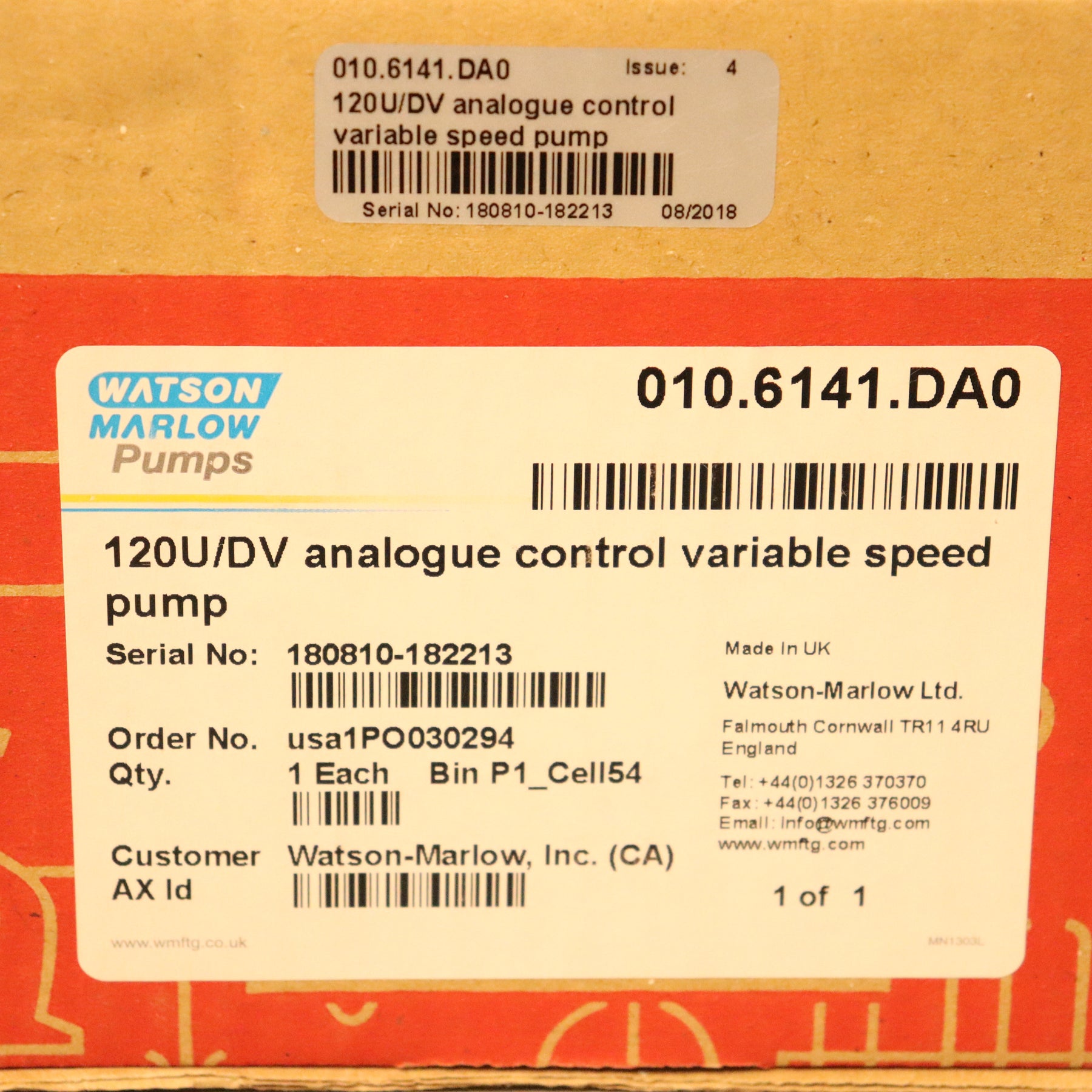 Watson-Marlow 120 U/DV Peristaltic Pump