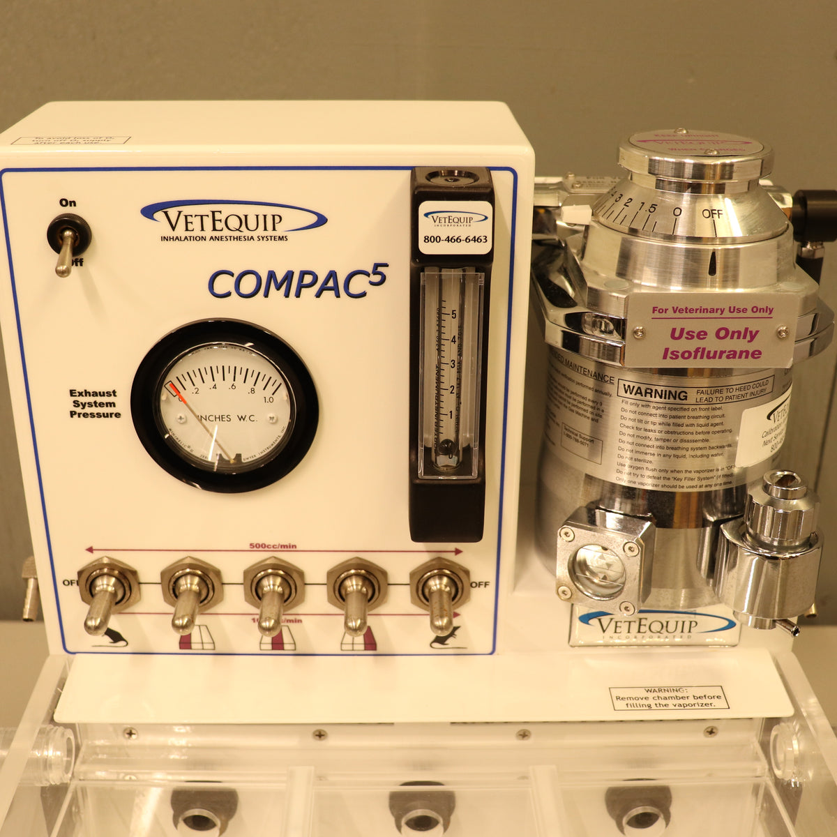 VetEquip Compac5 Rodent Anesthesia Center