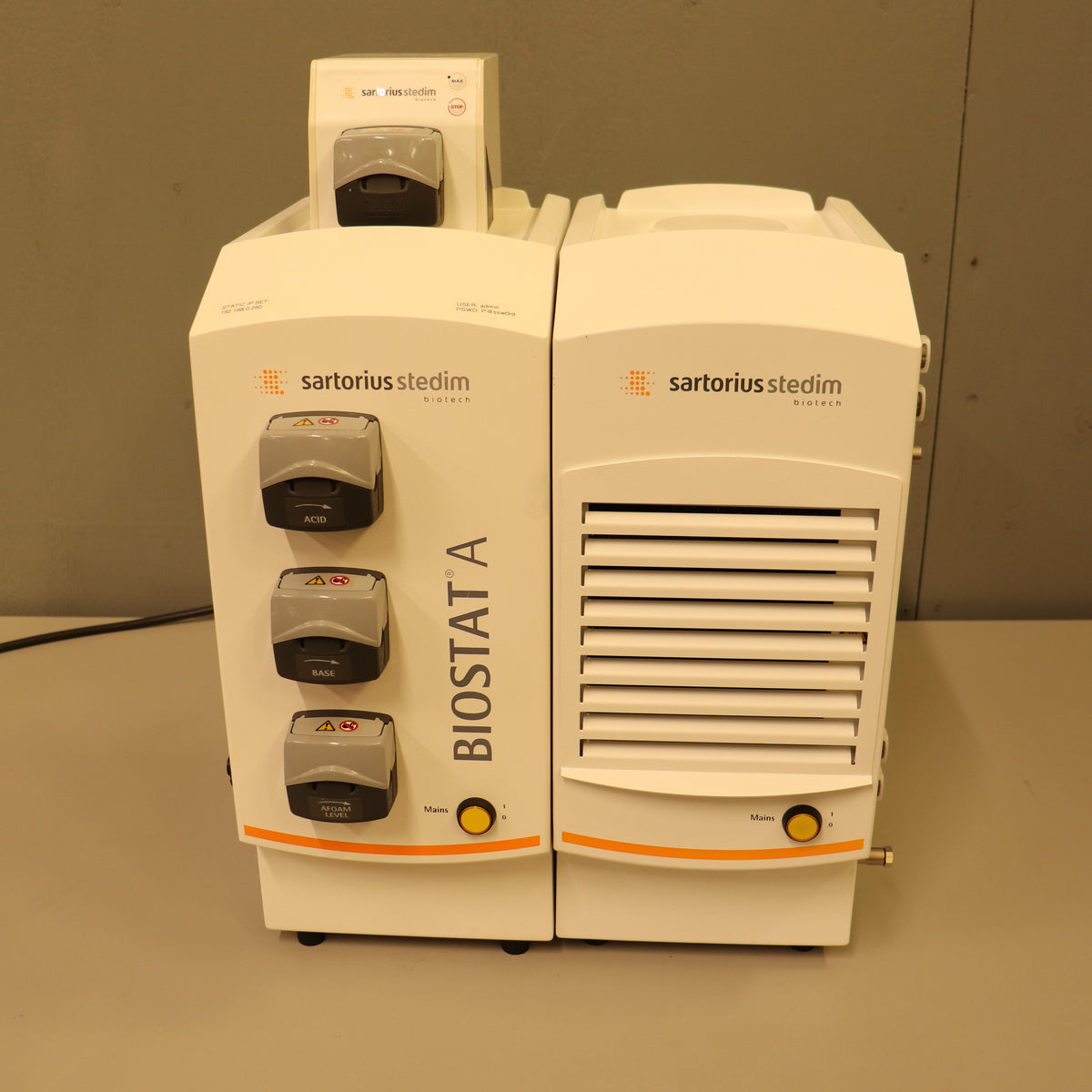 Sartorius BioStat A Bioreactor Controller System w/ 1L & 5L SW Vessels