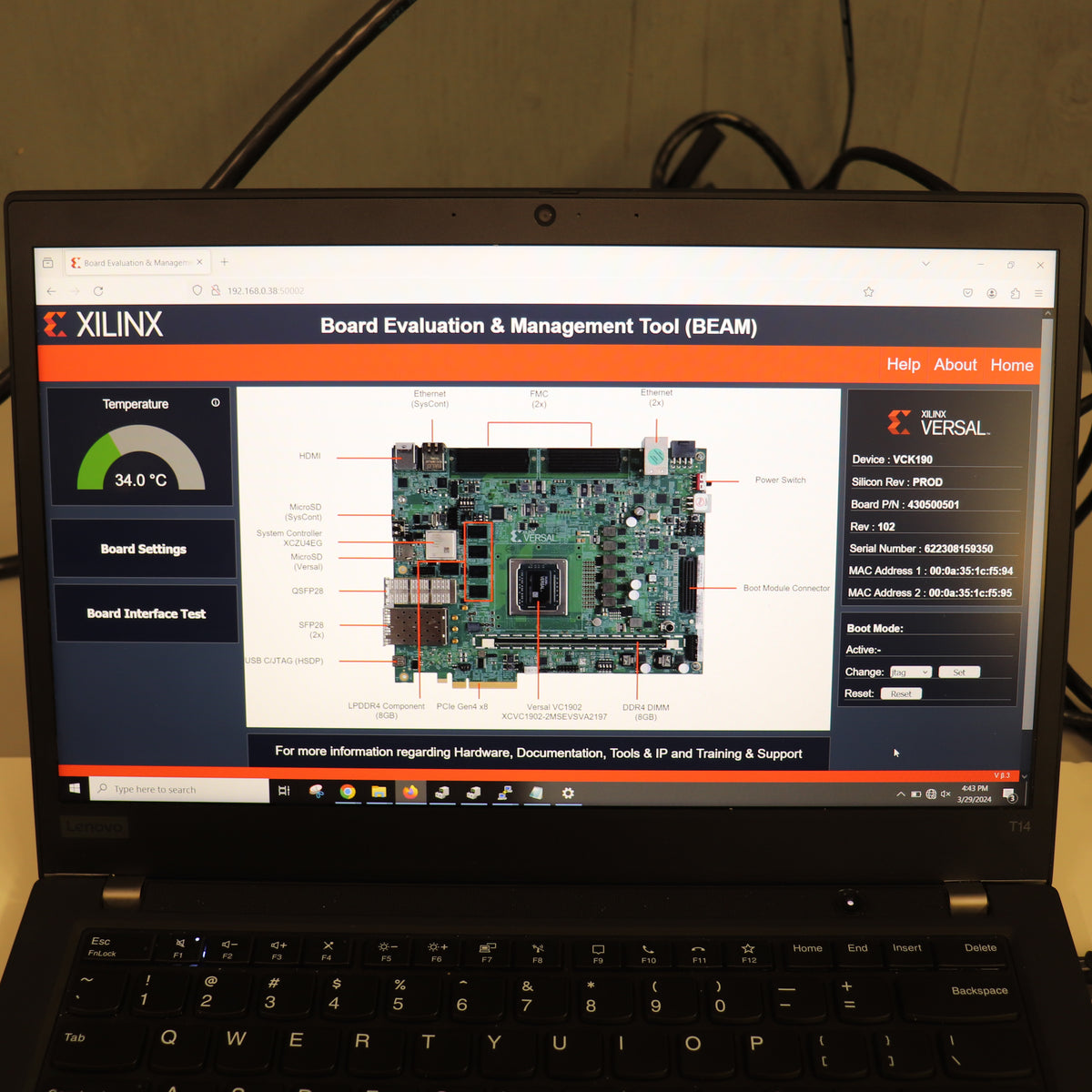 AMD Xilinx Versal AI Core Series VCK190 Evaluation Kit EK-VCK190-G