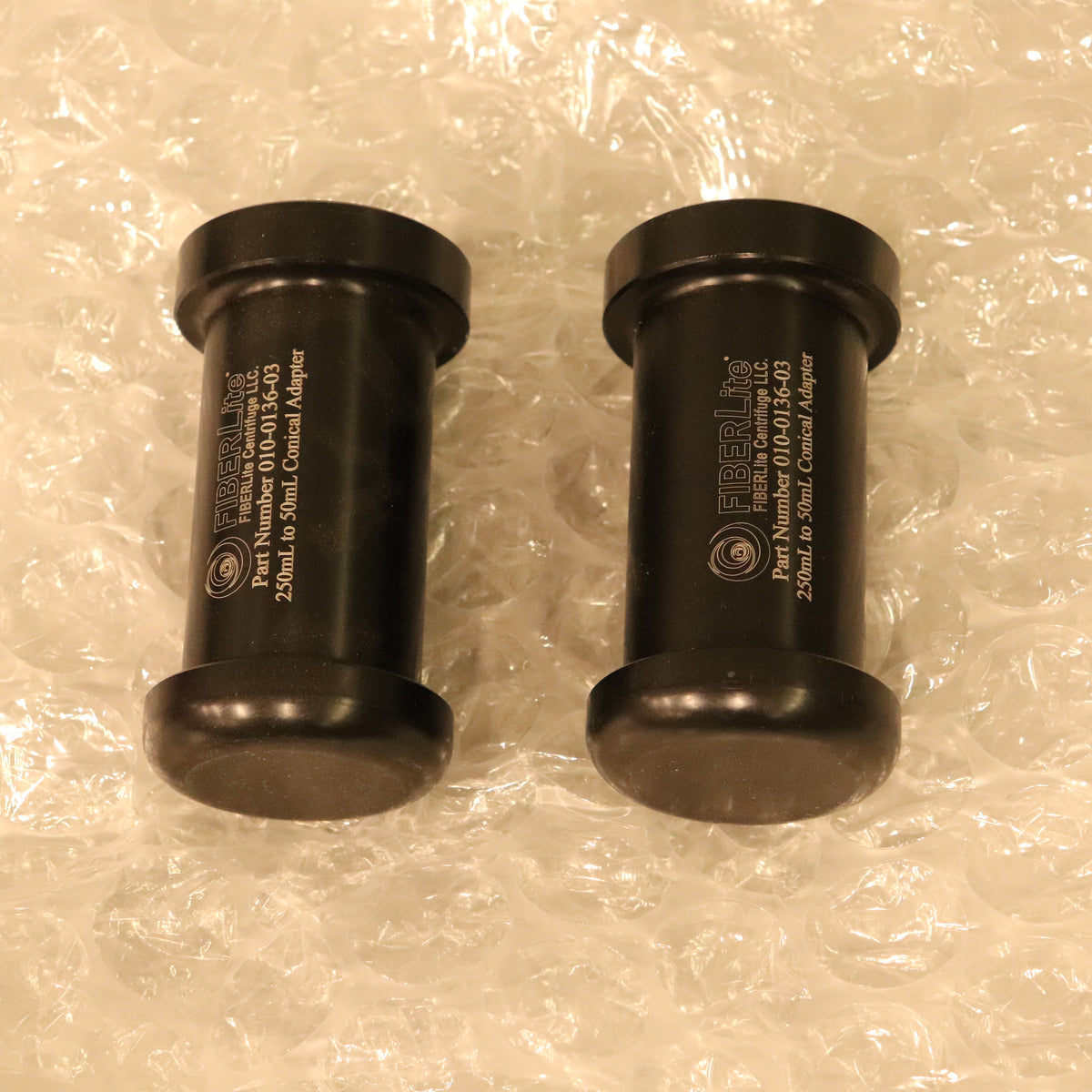 Set of (2) Thermo Fiberlite 250mL to 50mL Conical Adapters 75100136