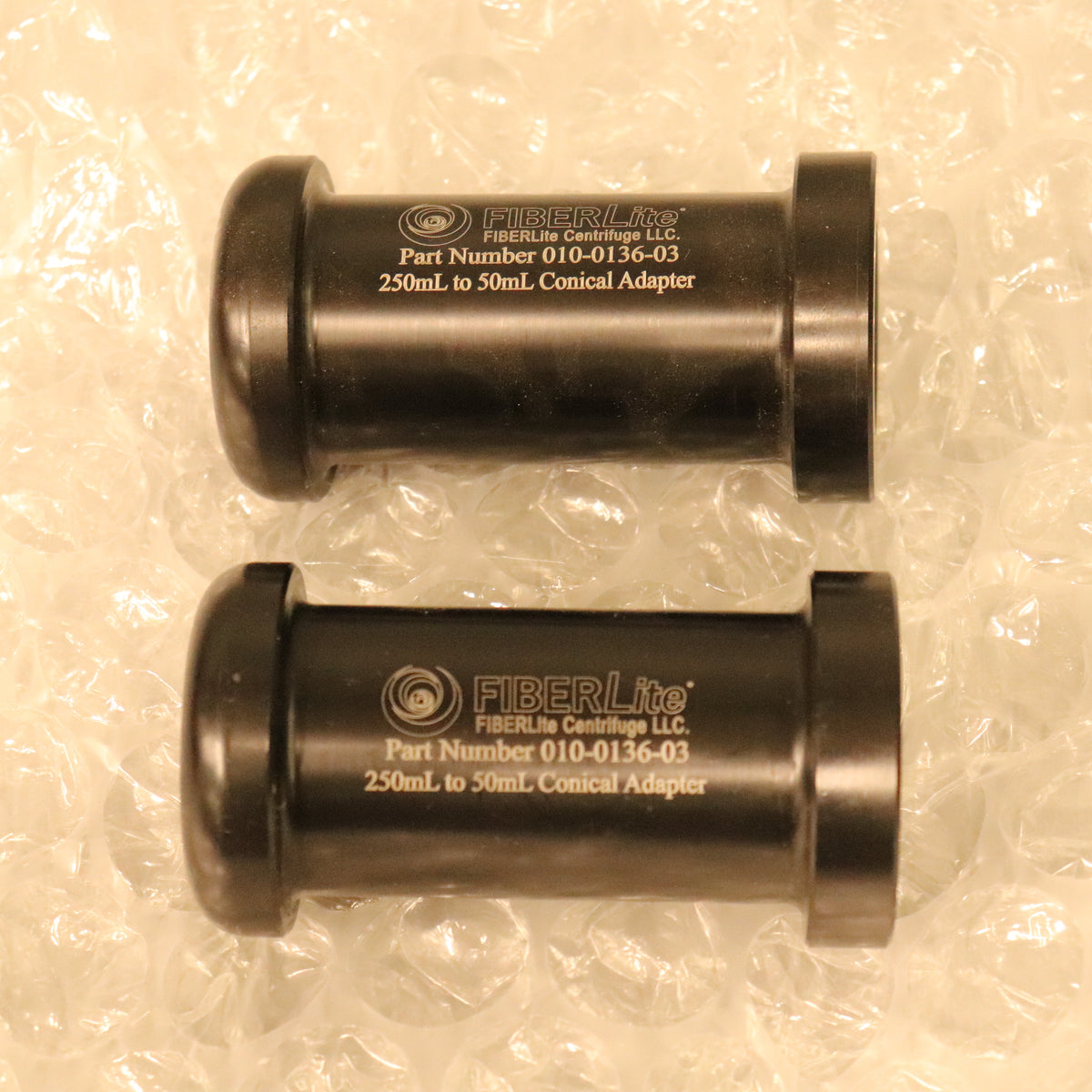 Set of (2) Thermo Fiberlite 250mL to 50mL Conical Adapters 75100136
