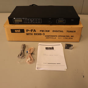 CSI FM/AM Digital Tuner with RKMB-3 Rack Mount Kit
