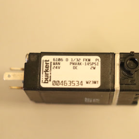 Burkert 3-way Pneumatic Rocker Solenoid Valve 6106 D 1/32 FKM PL