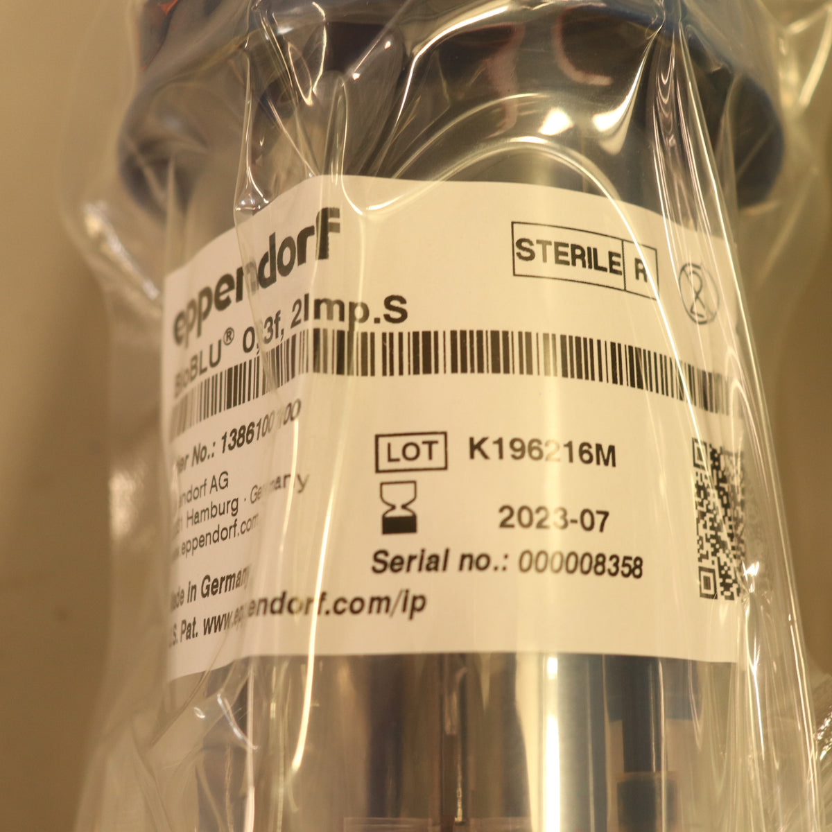 Eppendorf BioBLU 0.3f Fermentation Single Use SU Vessels 4-Pack 1386100100