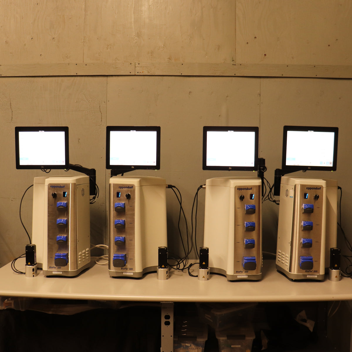 4x Eppendorf BioFlo 320 SU Bioprocess Control Stations