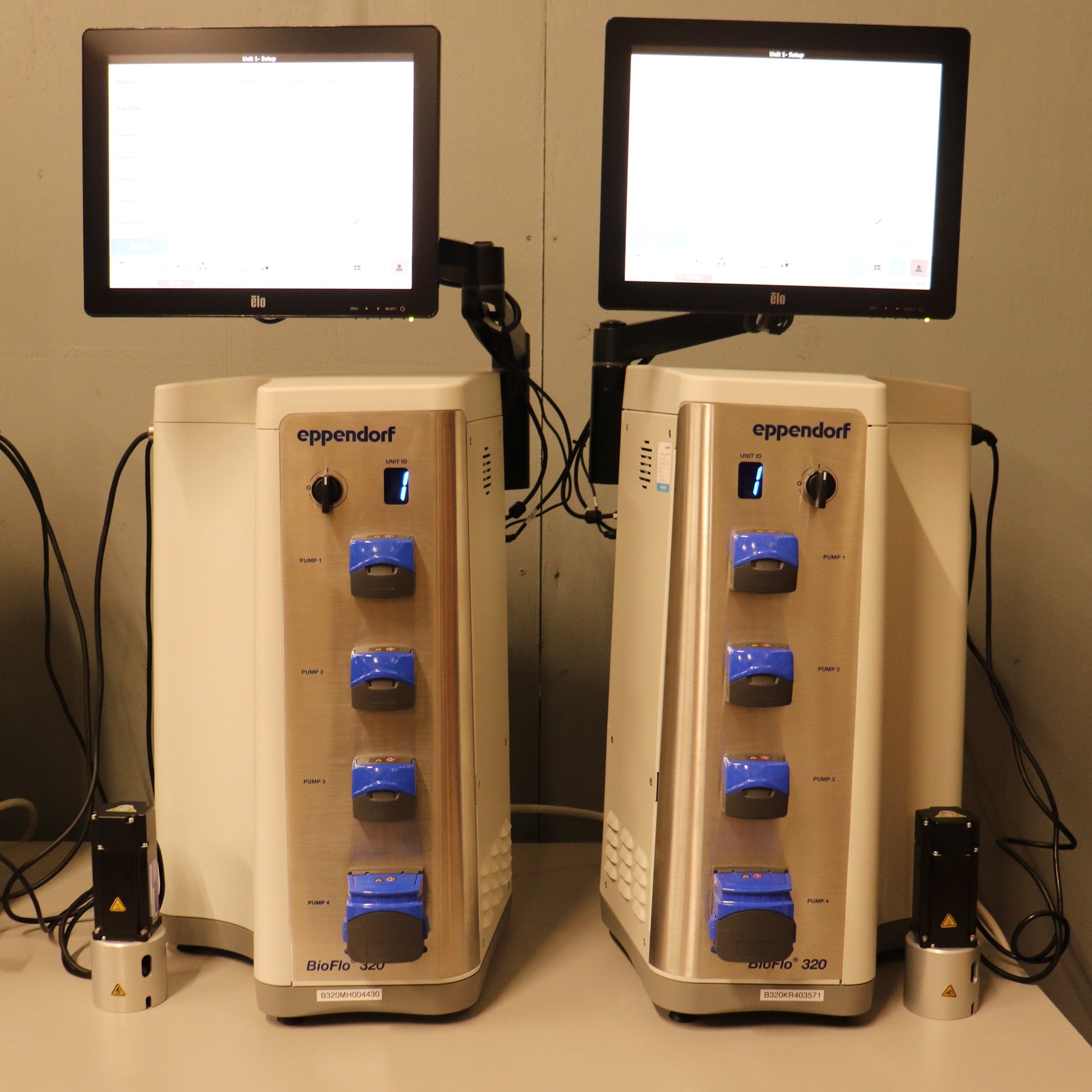 4x Eppendorf BioFlo 320 SU Bioprocess Control Stations