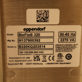 4x Eppendorf BioFlo 320 SU Bioprocess Control Stations