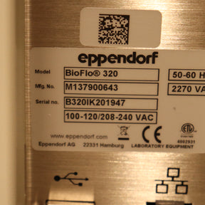 4x Eppendorf BioFlo 320 SU Bioprocess Control Stations