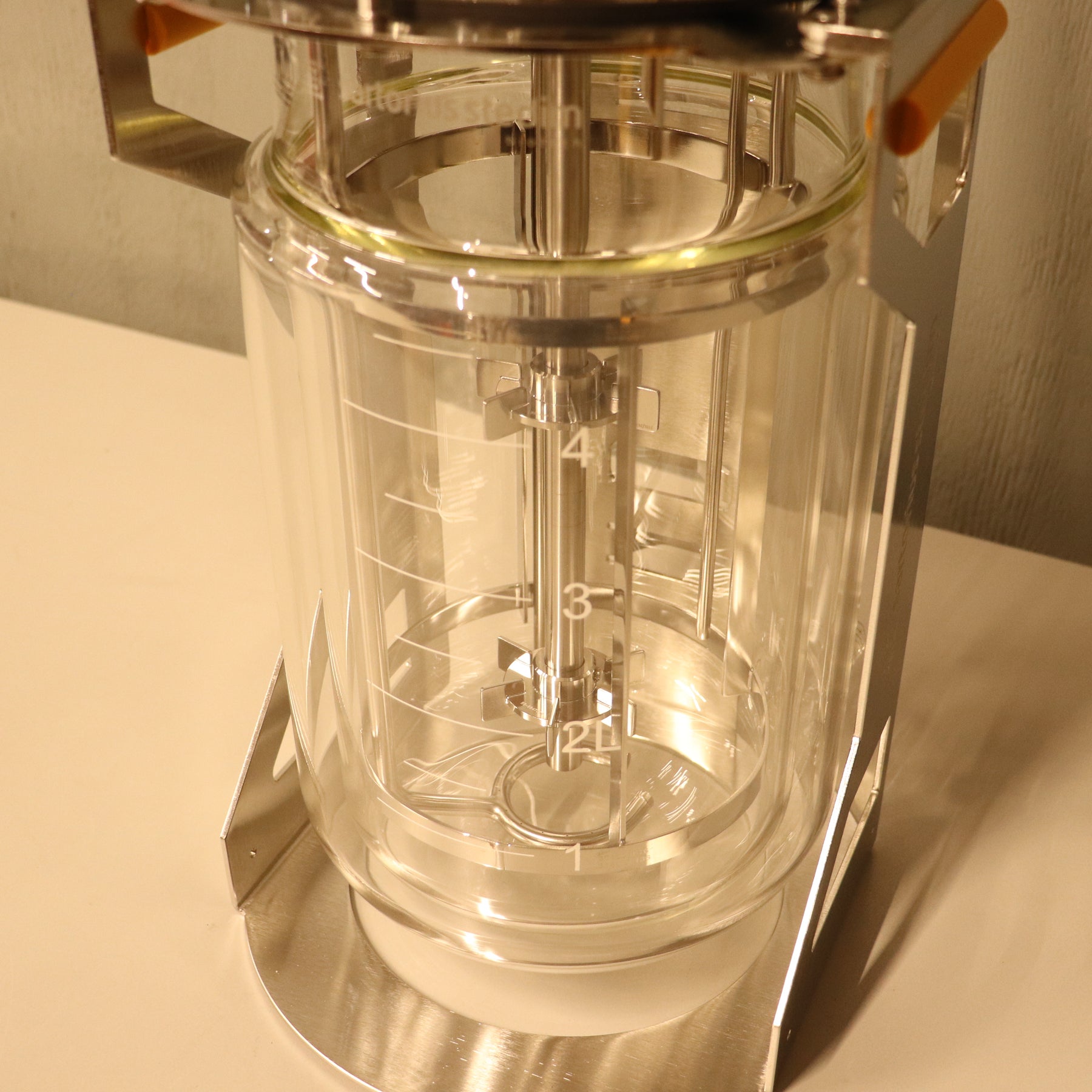 Sartorius 5L Double Wall Jacketed Glass Bioreactor Fermenter Vessel