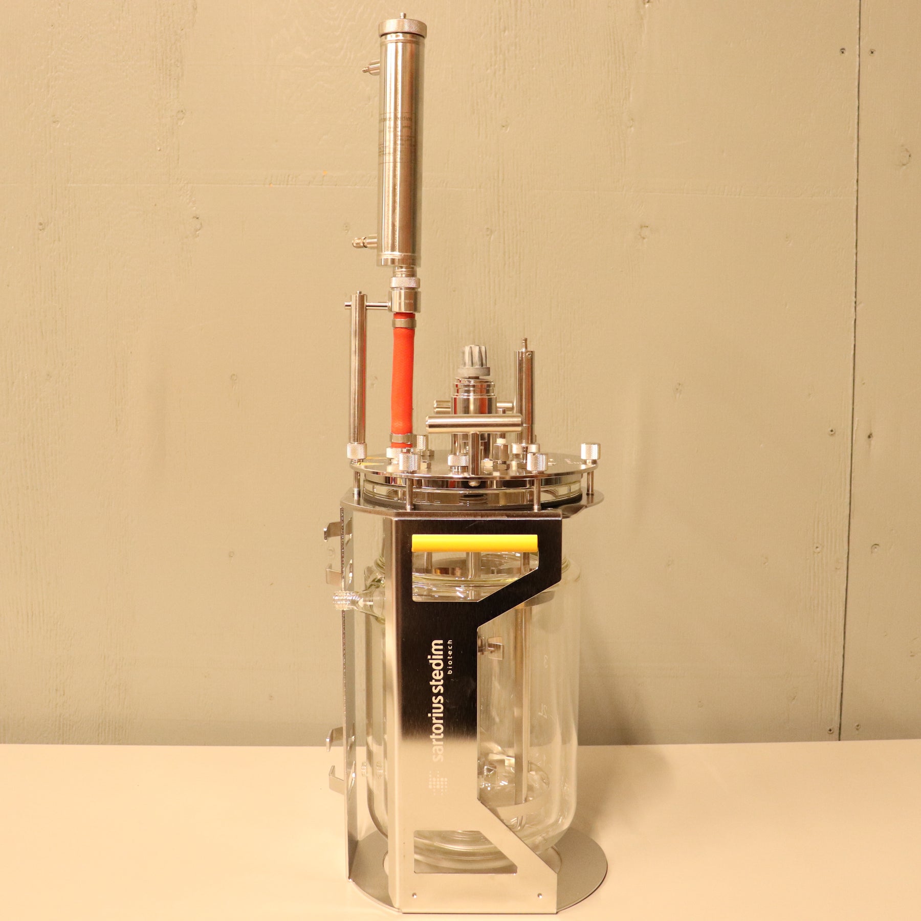 Sartorius 5L Double Wall Jacketed Glass Bioreactor Fermenter Vessel