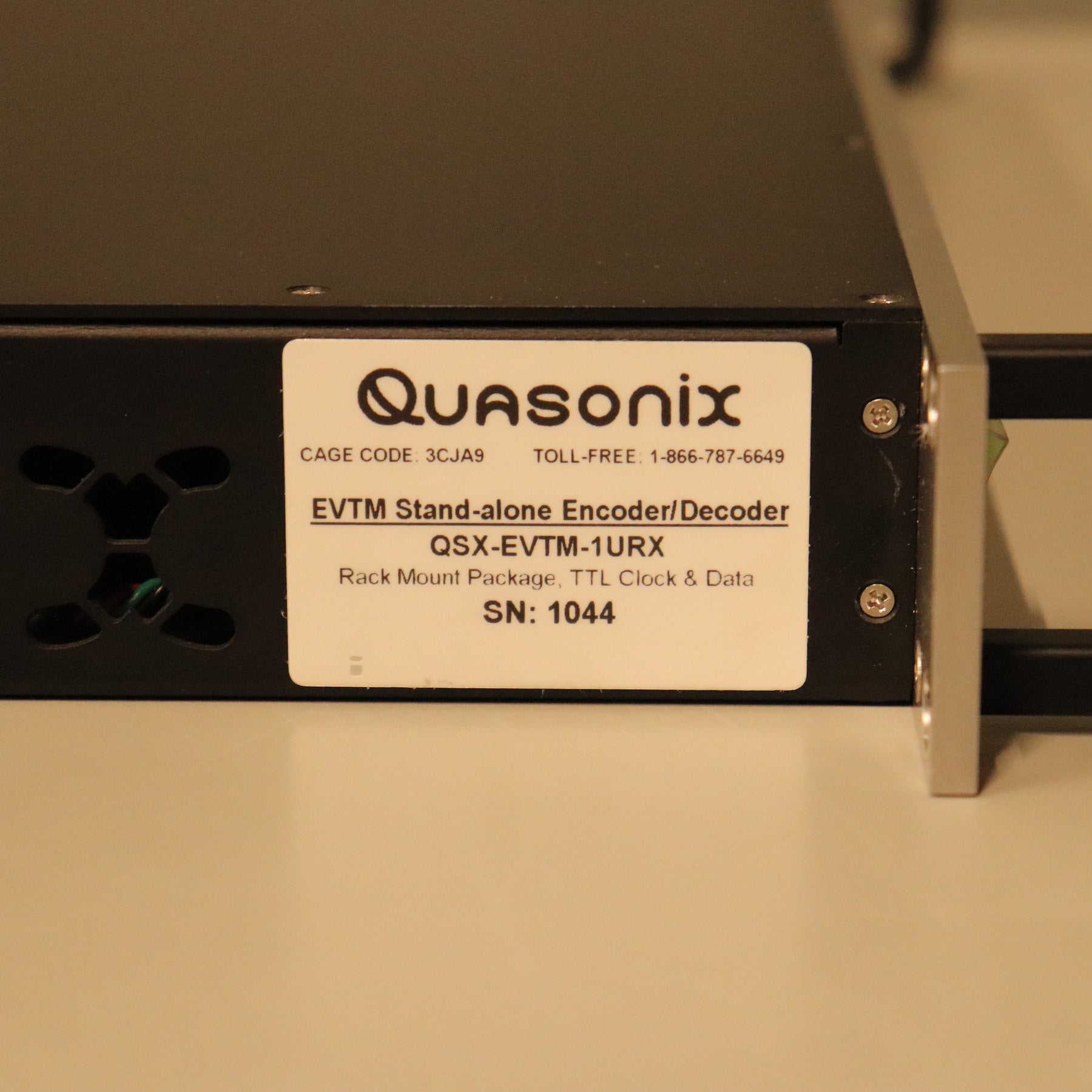 Quasonix Rack Mount EVTM Encoder/ Decoder